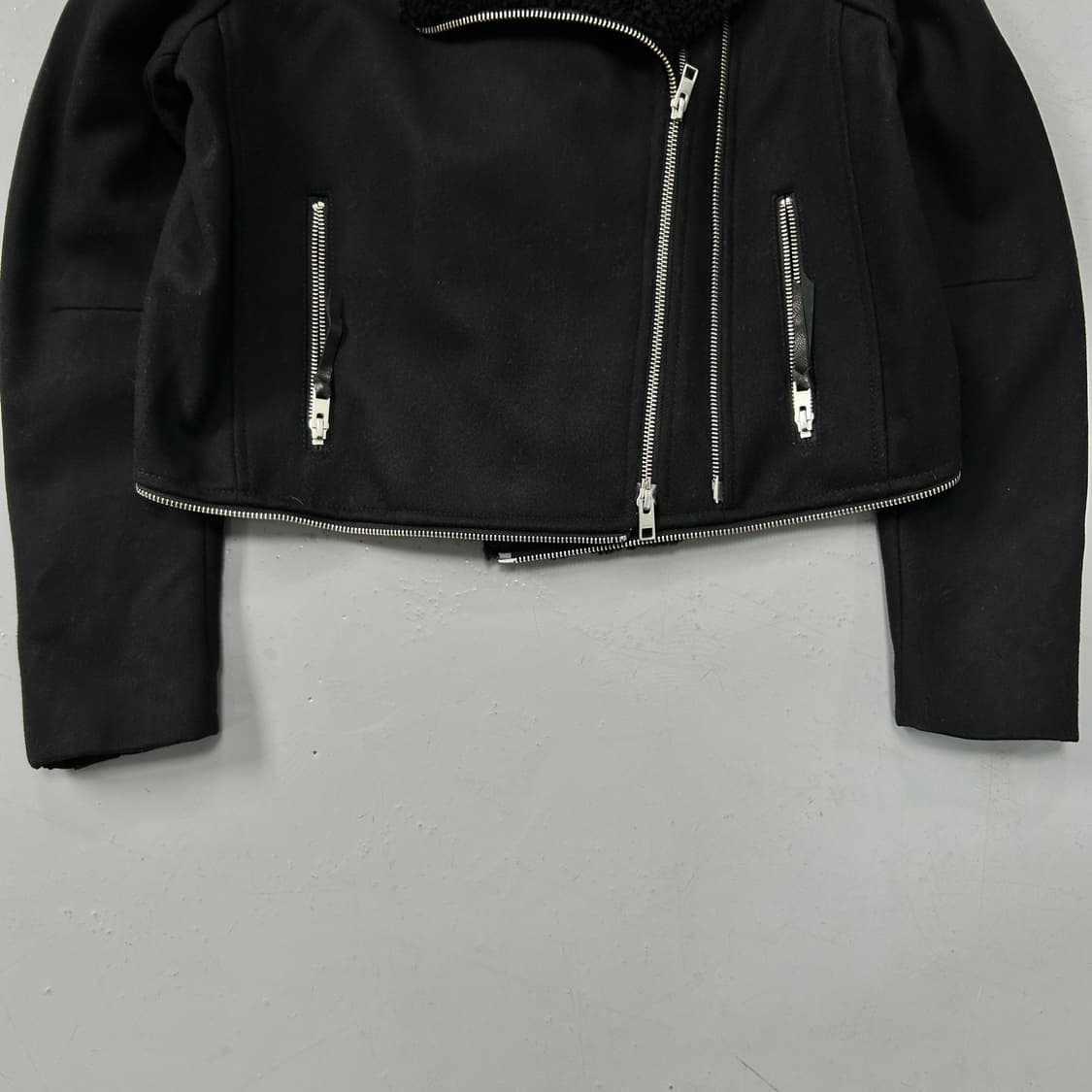 올세인츠 시어링 울 라이더자켓 상품이미지3