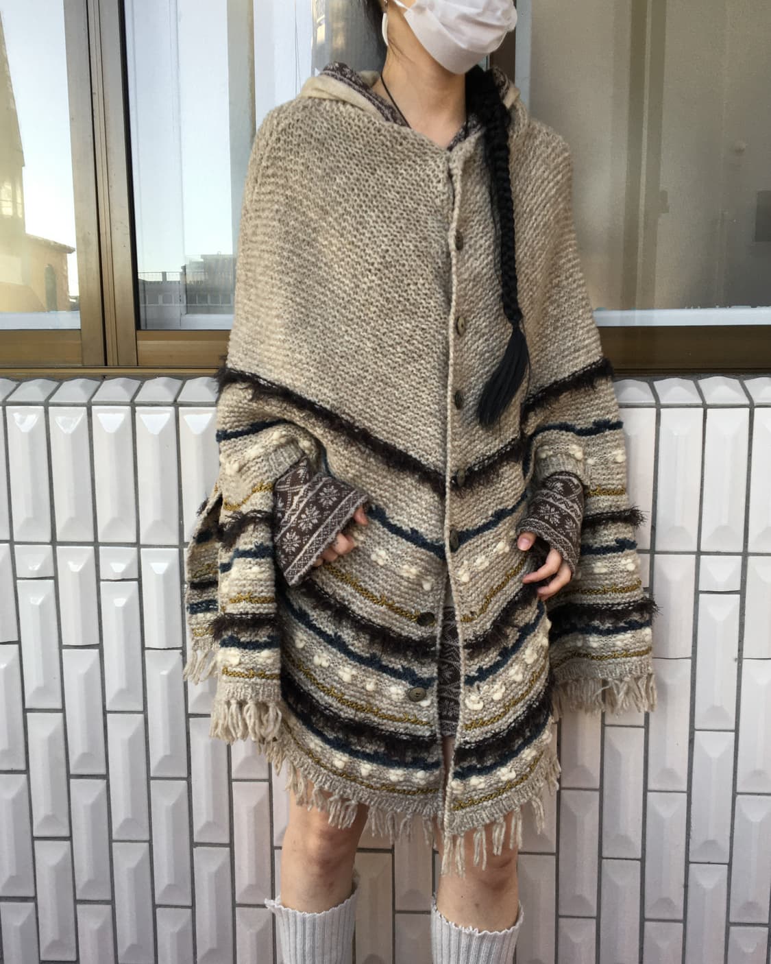 Nomadic mood knit cape 상품이미지6