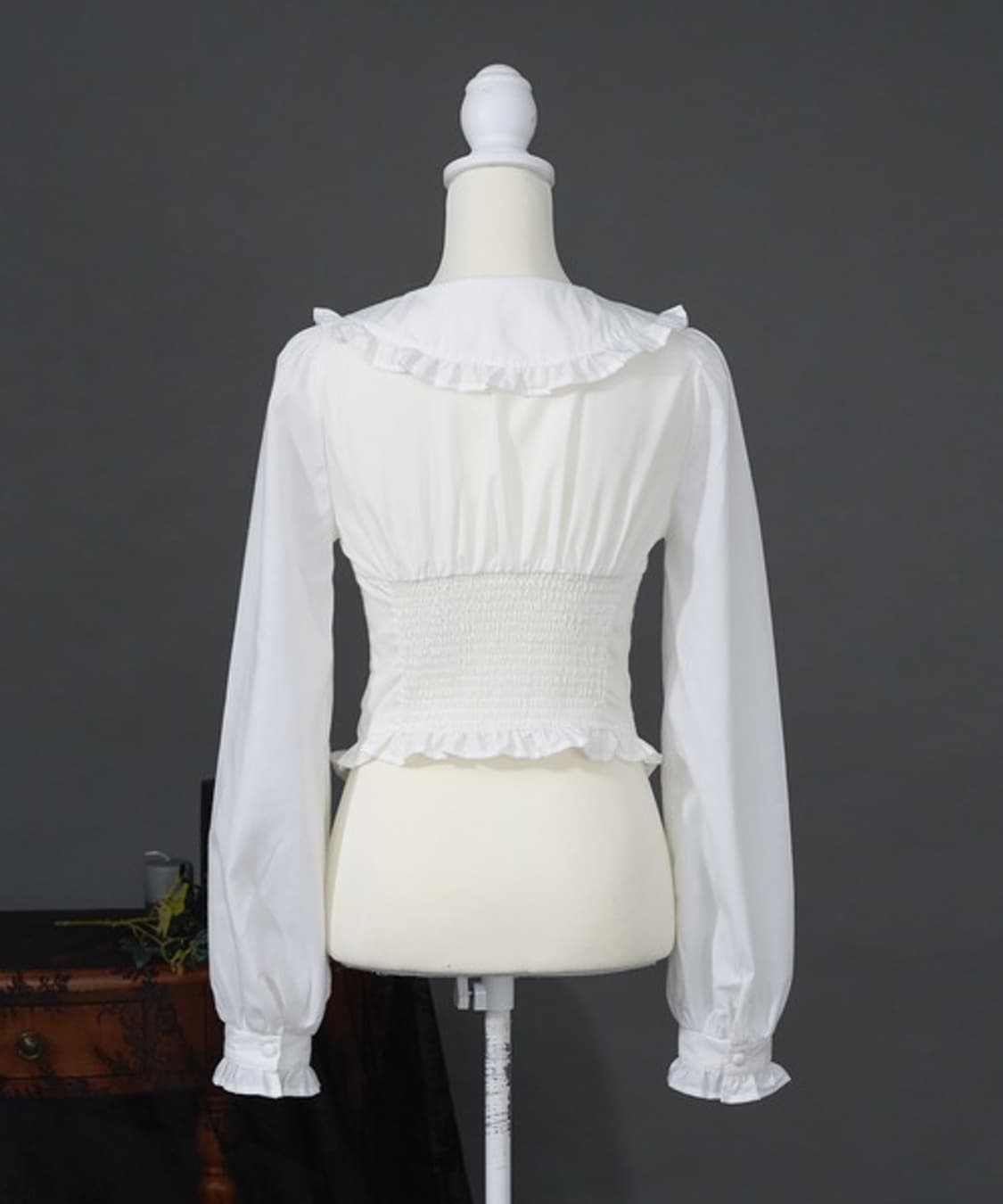 Palefy 팔엘피 코르셋 프릴 블라우스 | 양산형 양지뢰 지뢰계 상품이미지2