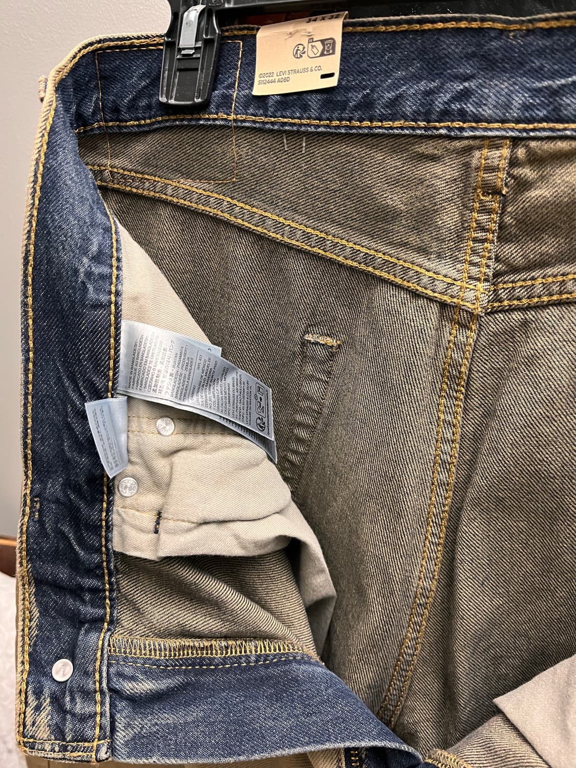 (새상품/34*32) 리바이스 565 루즈핏 샌드 브라운 NXBD 상품이미지3