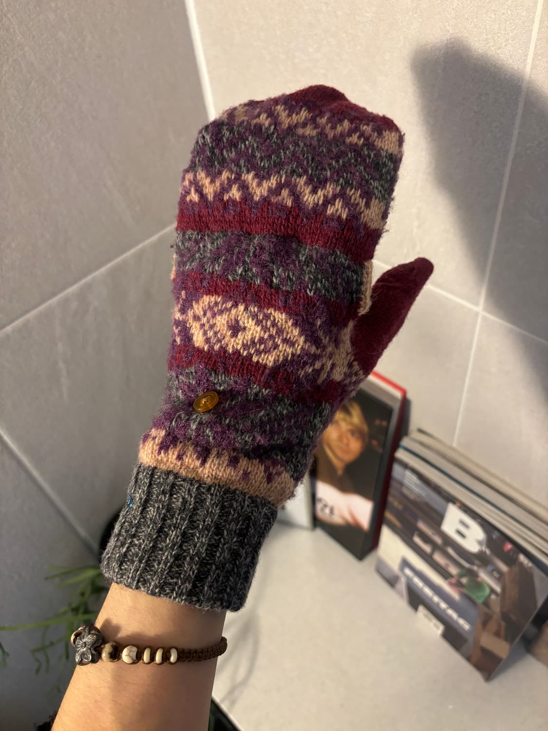 비비안 웨스트우드 노르딕 투웨이 니트장갑 상품이미지6