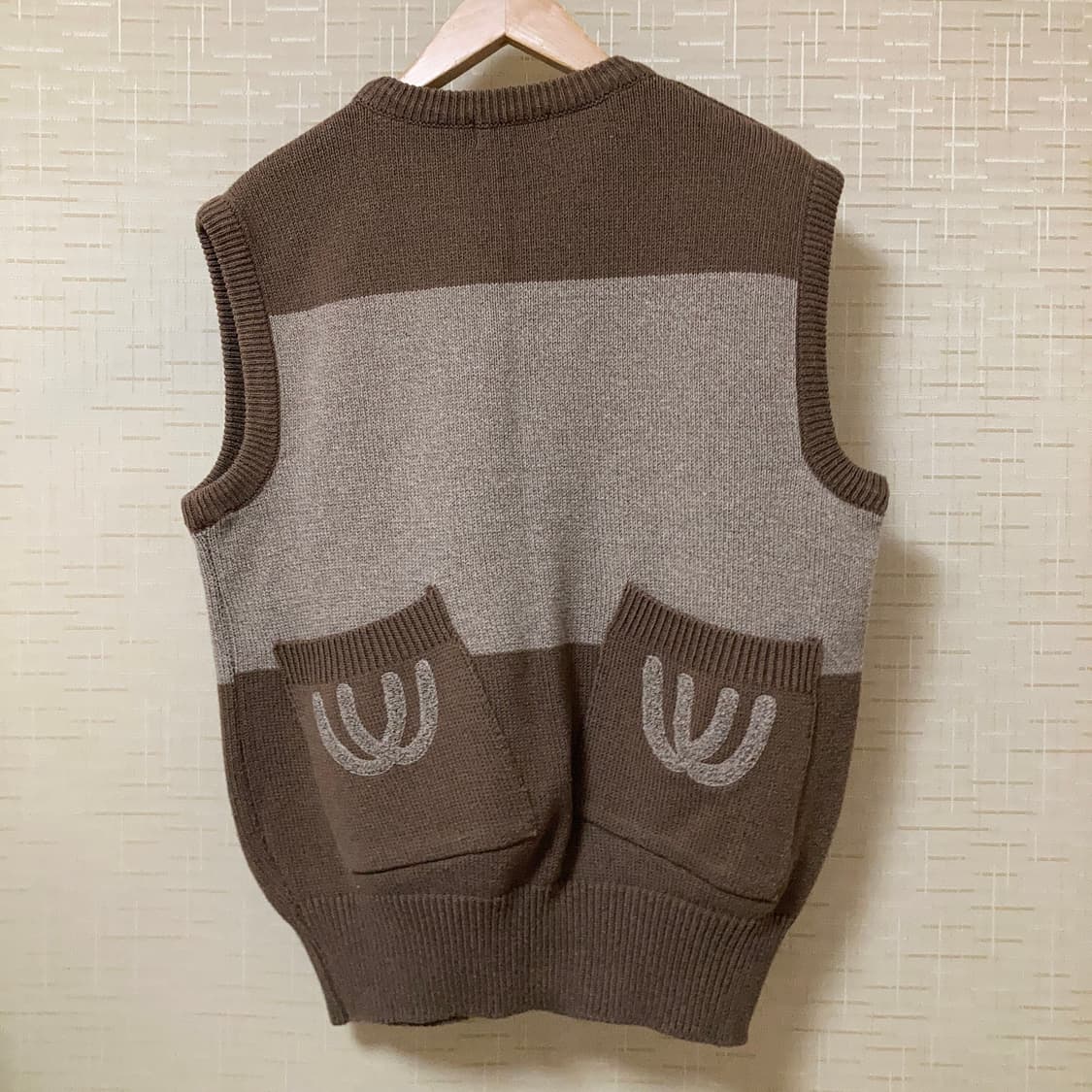 엠유스포츠 울100%니트 조끼 골프웨어 상품이미지2