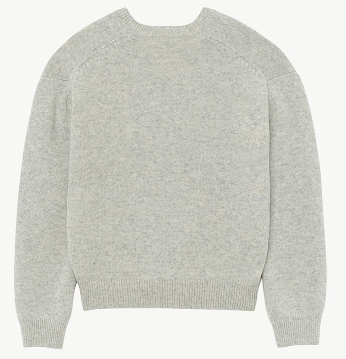 문달 24 Deep V-neck Knit 니트 멜란지 그레이 M 상품이미지2