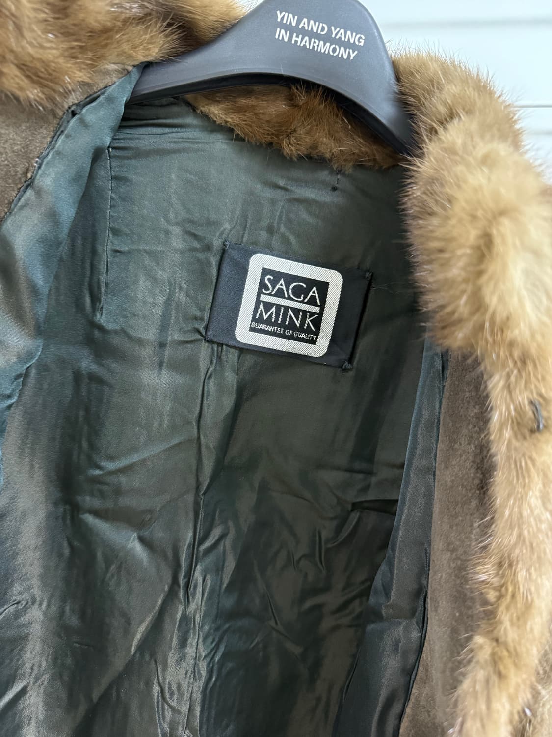 사가밍크 빈티지 코트 브라운 상품이미지5