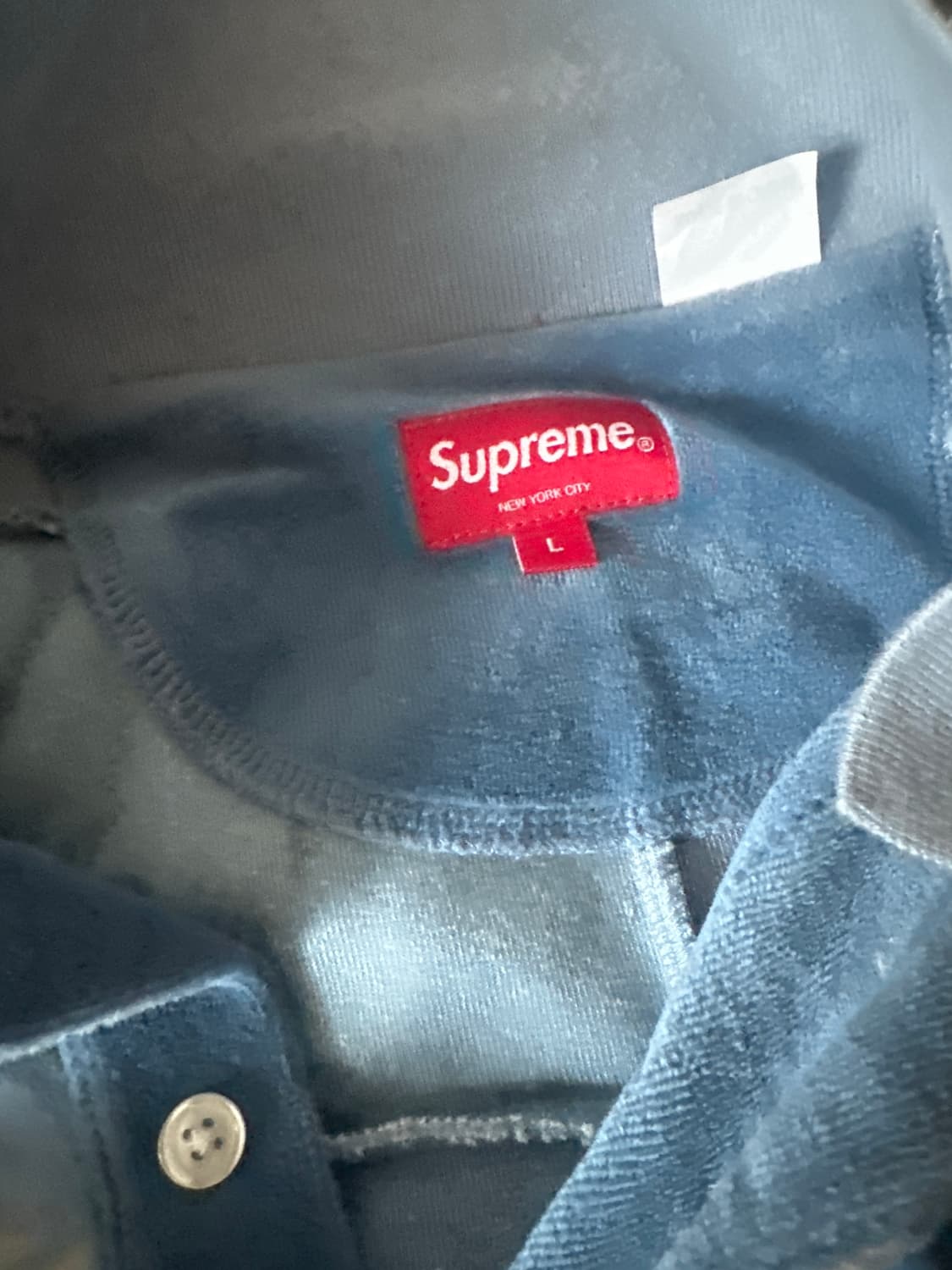 Supreme Floral Patchwork Velour L/S Polo 상품이미지3