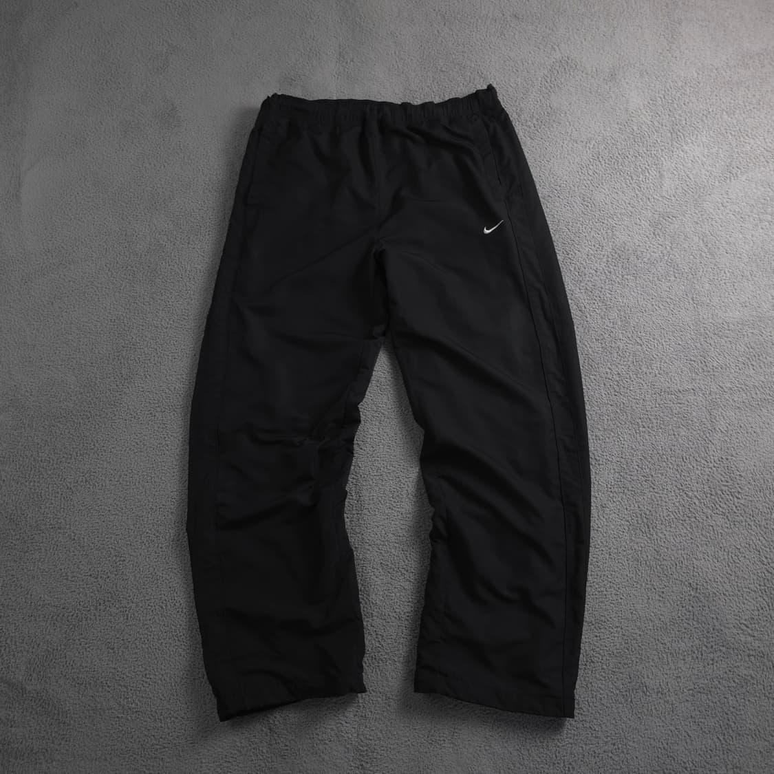 00s 나이키 올드스쿨 블랙 와이드 우븐 스트링 트랙팬츠 (XL) 상품이미지2
