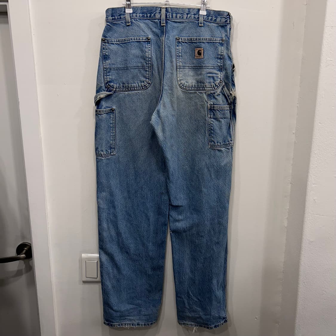 칼하트 빈티지 와이드핏 카펜더 더블니 데님팬츠 상품이미지4