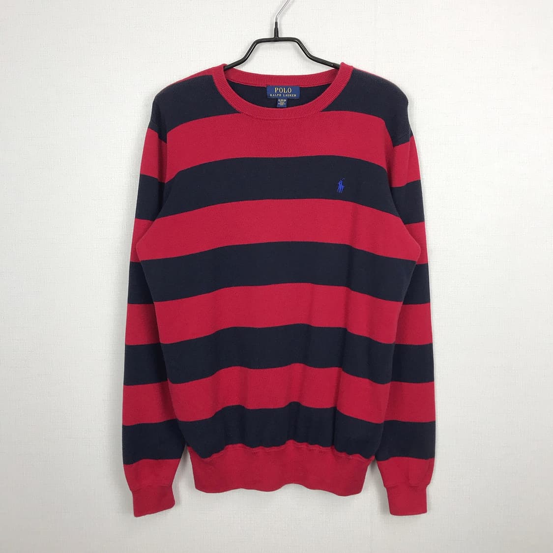 폴로 랄프로렌 POLO 레드 니트 면 맨투맨 보이즈XL 상품이미지2