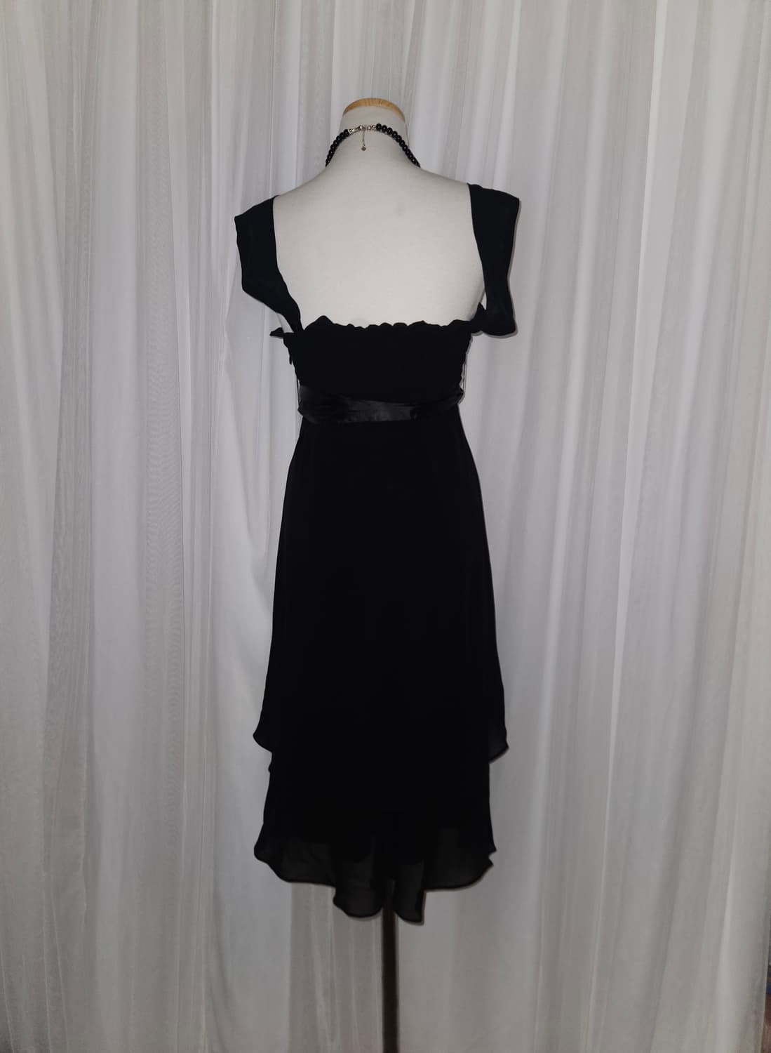 willselection 블랙 리본 히메 드레스 상품이미지4