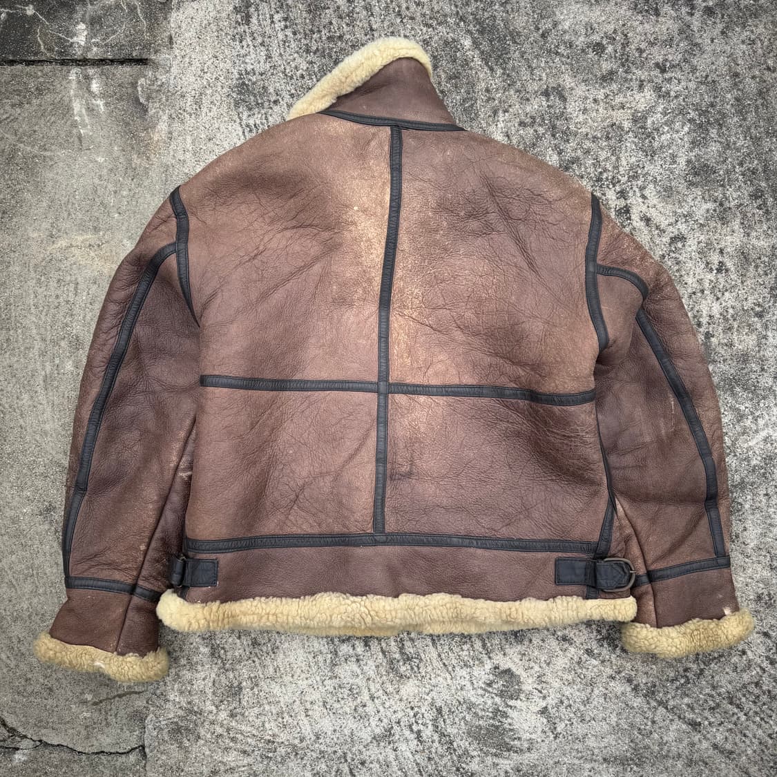 [L] 양가죽 양털 B-3 무스탕 무통자켓 상품이미지2