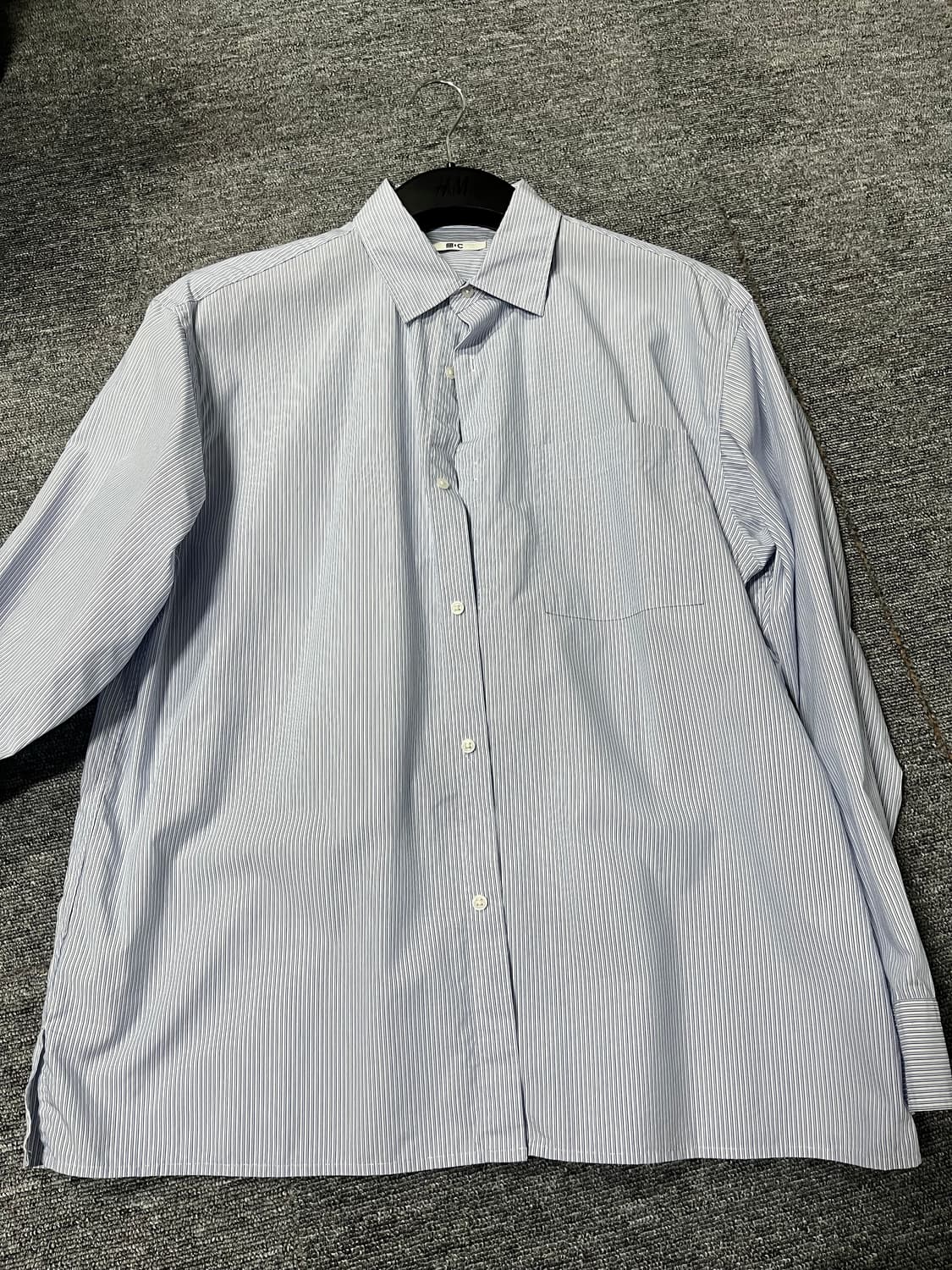 유니클러c 오버핏셔츠 블루 M 상품이미지1