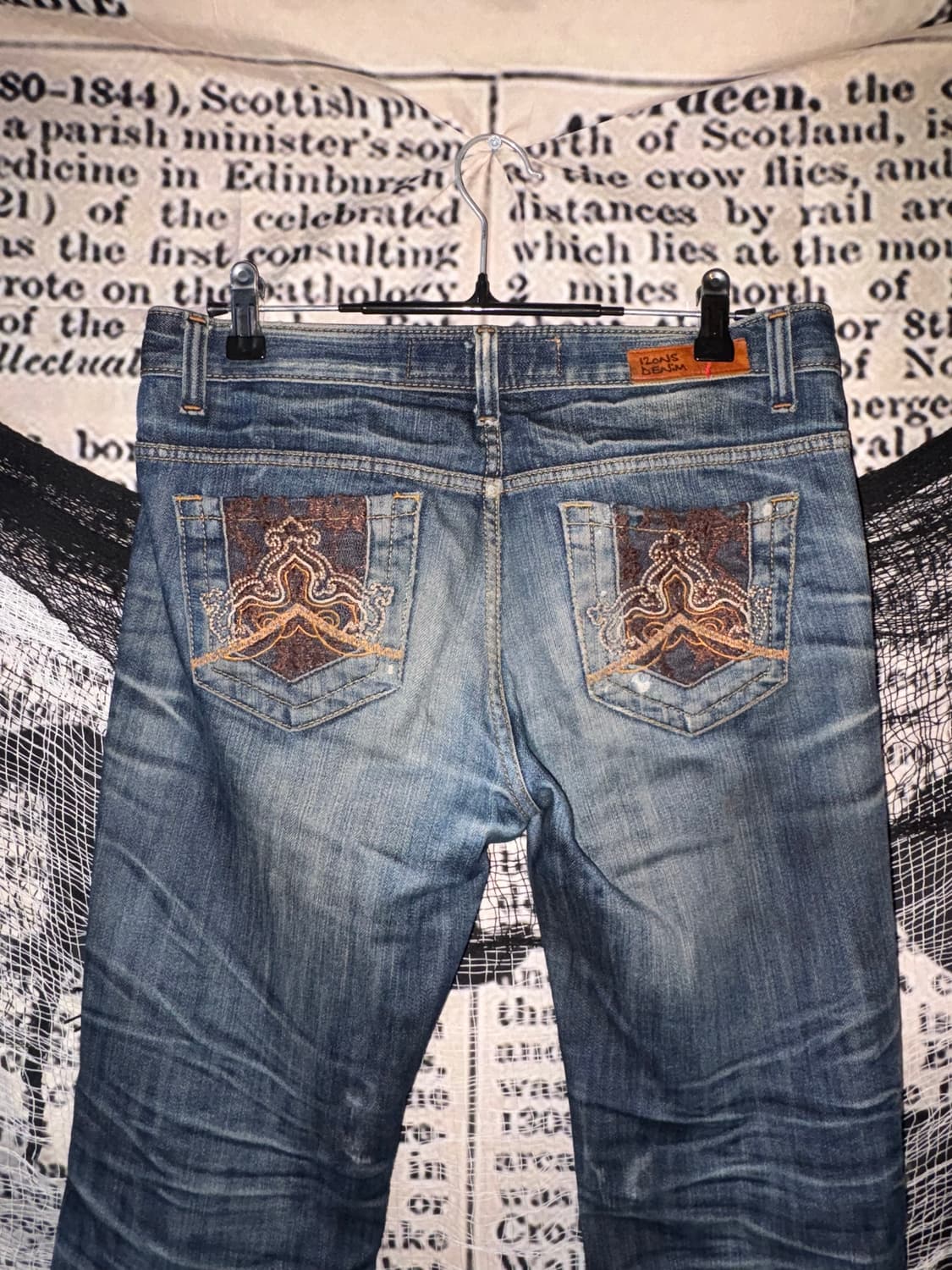 Deep blue Denim Bootcut Pants  상품이미지7