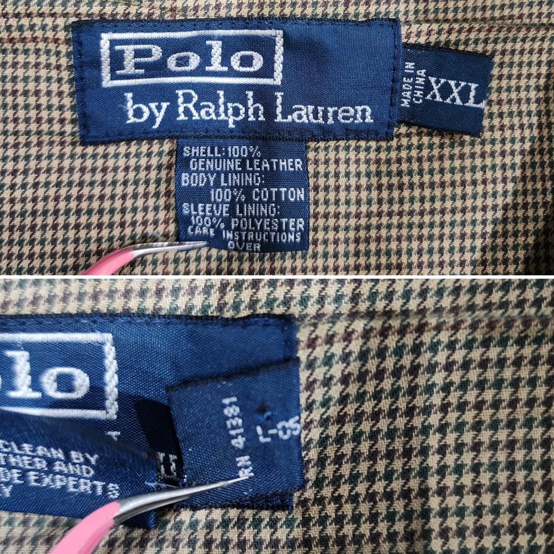 폴로 랄로렌 맥스웰 가죽 집업 자켓 레더자켓 XXL 상품이미지10