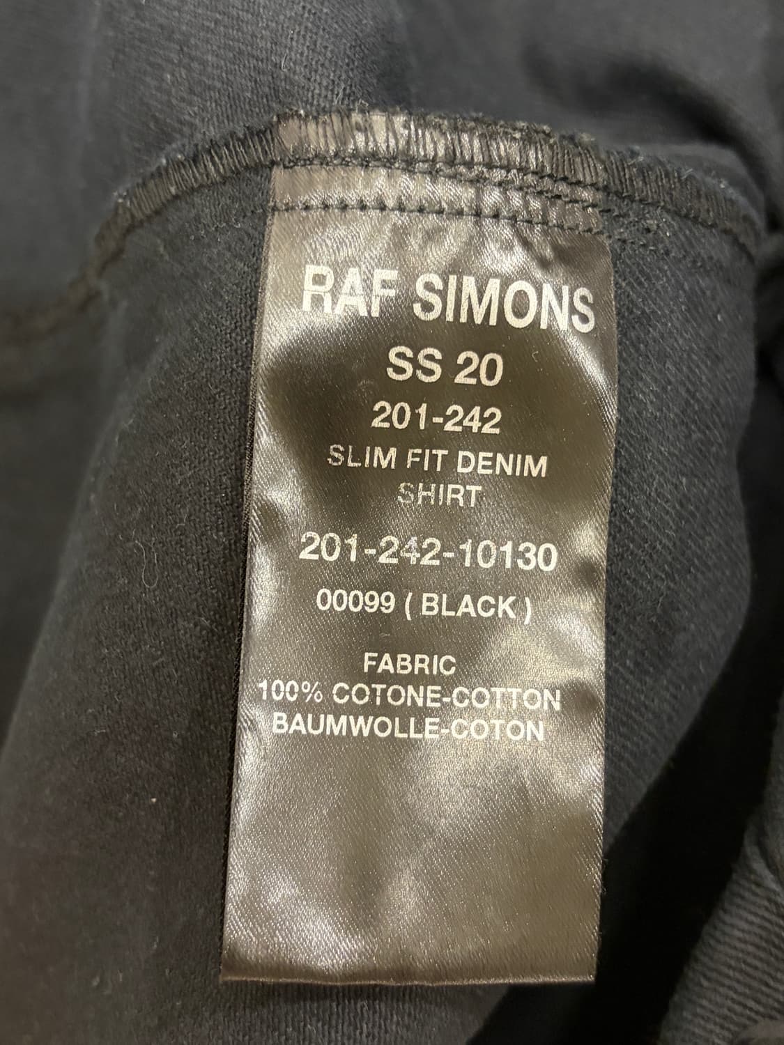 20SS 라프시몬스 Rs-Lab 데님 셔츠 자켓 상품이미지6