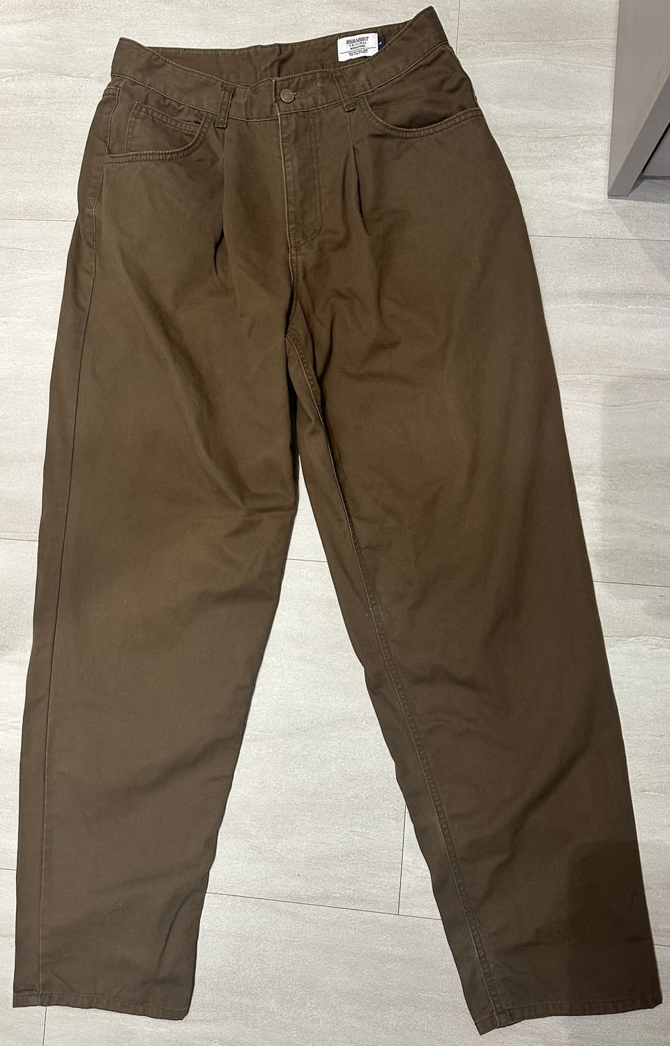 비에스래빗 미드 90 코튼팬츠 다크카키 상품이미지1