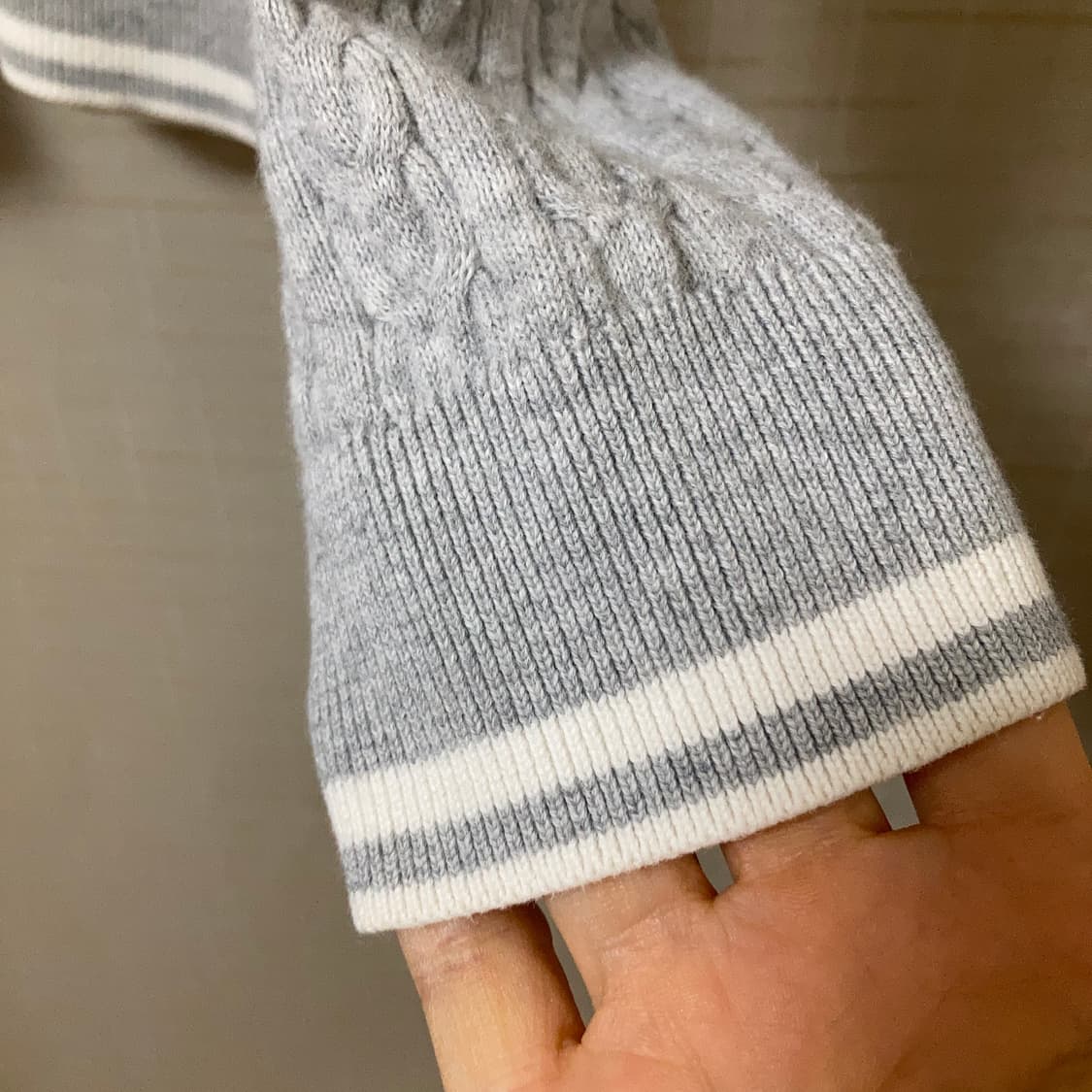 타미힐피거 로고 케이블 니트 면소재 봄니트 상품이미지4