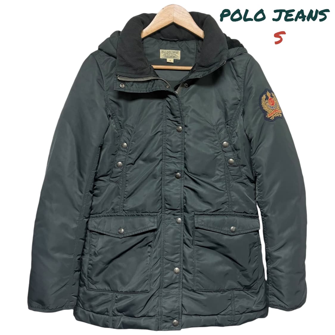 3704 폴로 진스 거위털 덕다운 후드 패딩 상품이미지1