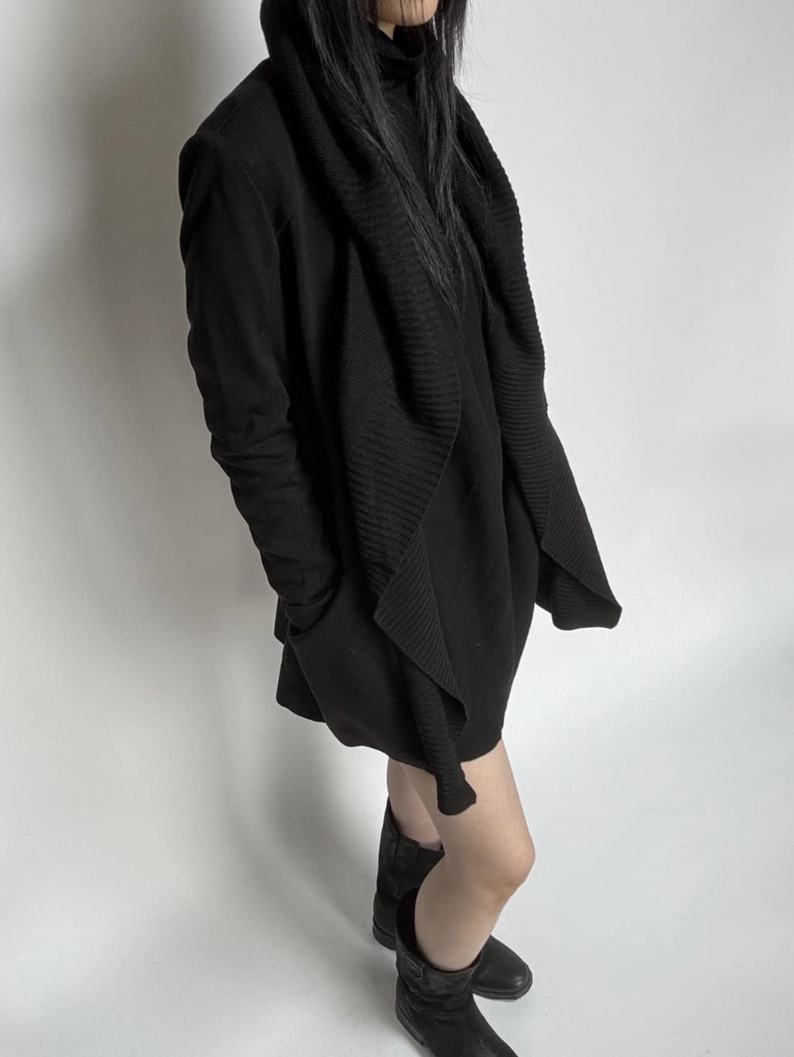 Demoo 데무 드레이프 가디건 유니섹스 아카이브하이엔드요지헬무트랭맛 상품이미지3