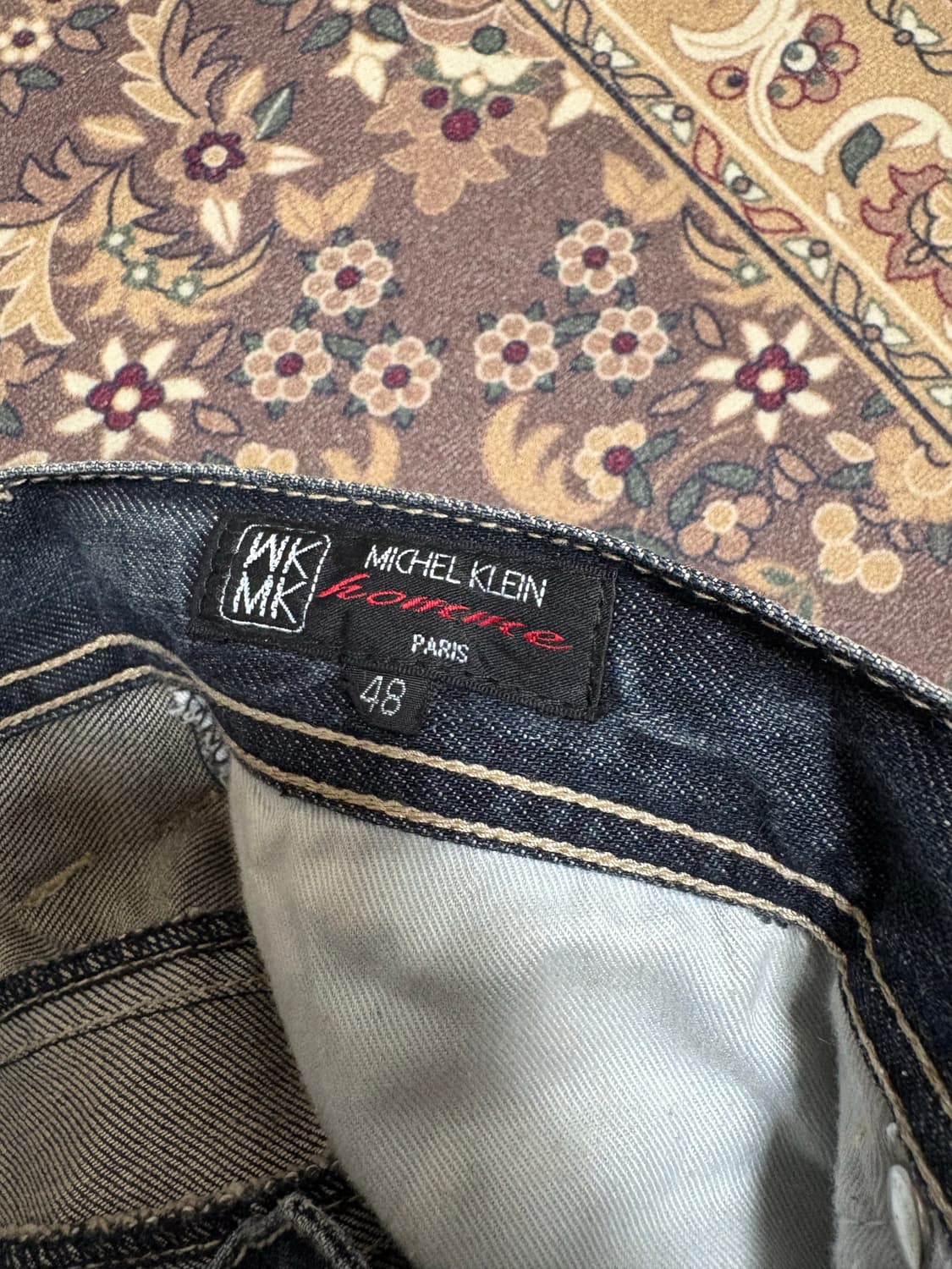 Michel Klein 빈티지 워싱 부츠컷 데님 상품이미지3