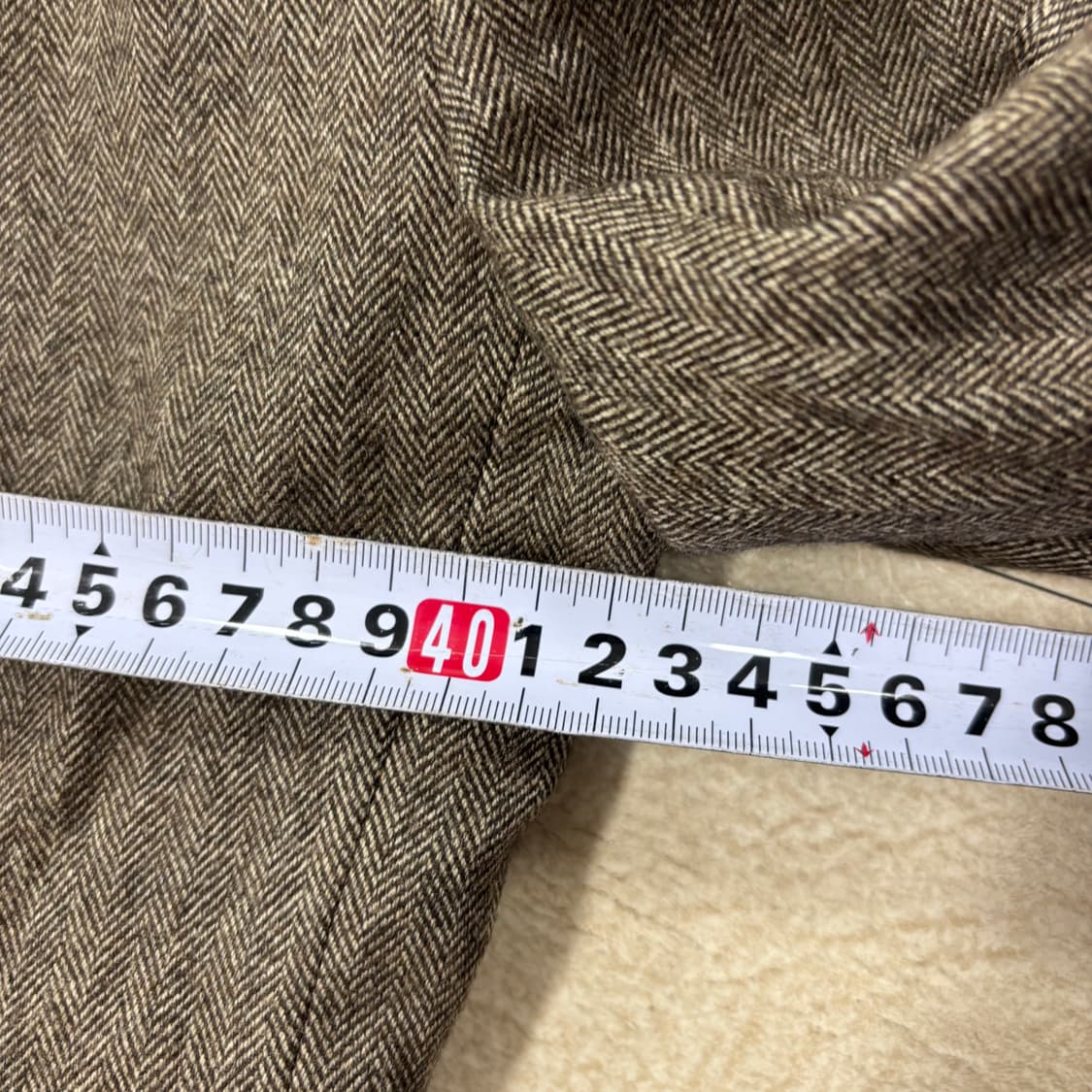 빈티지 헤링본 투버튼 우먼 블레이저 상품이미지5