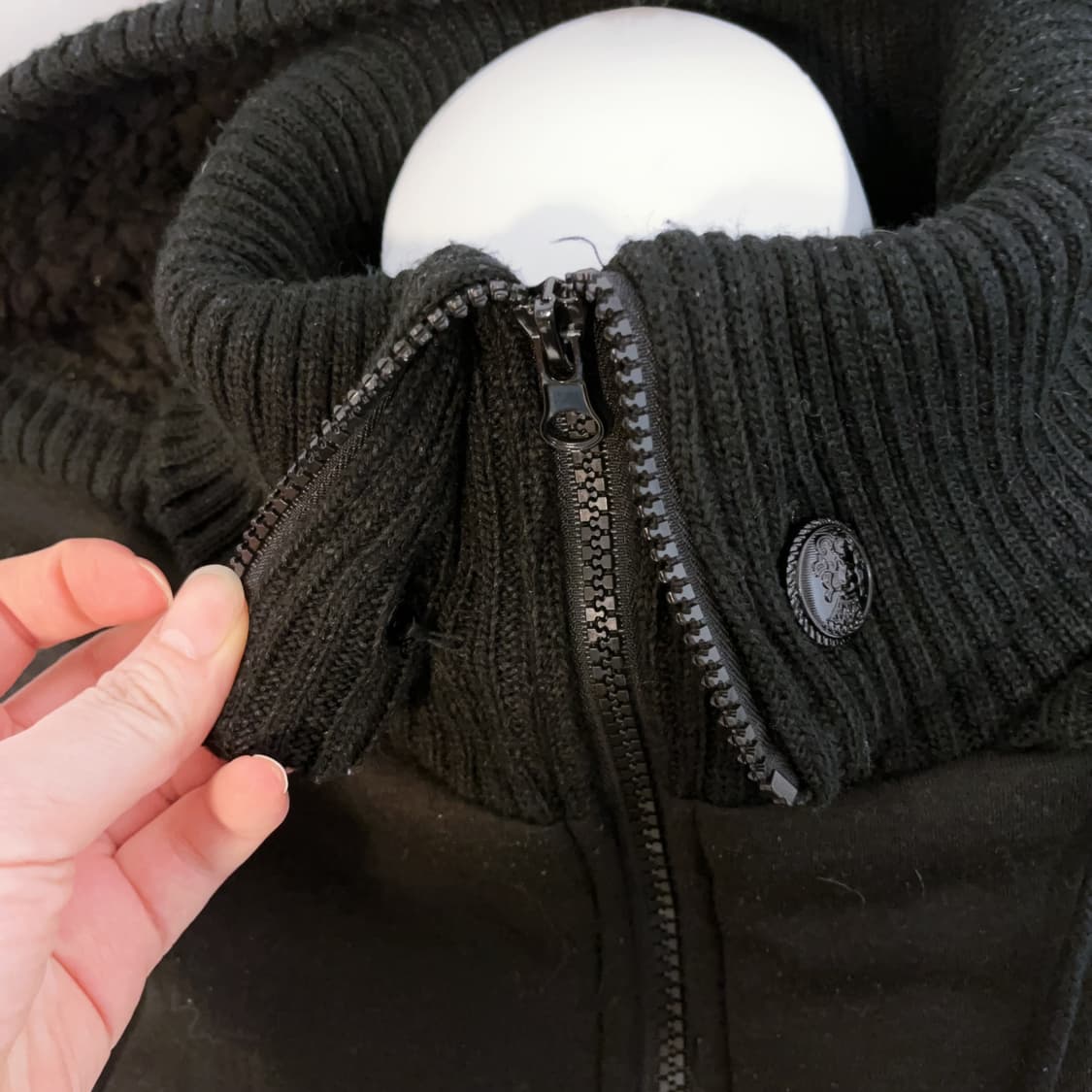 Y2k 00s하이넥 후드집업 상품이미지3