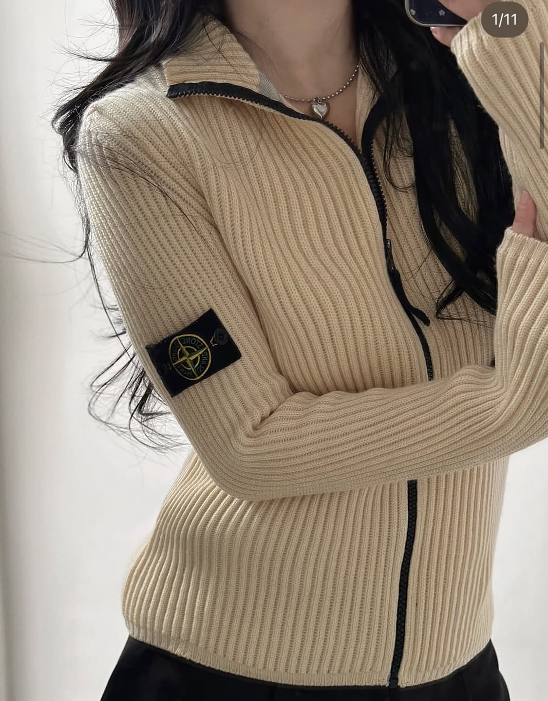 스톤아일랜드 니트 집업 구해요 빈티지 로로즈 상품이미지1