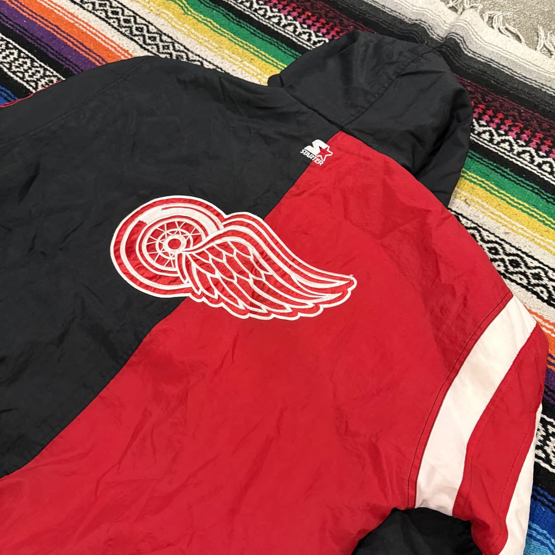 90‘s 디트로이트 레드윙스 스타터 아노락 110-115 상품이미지4