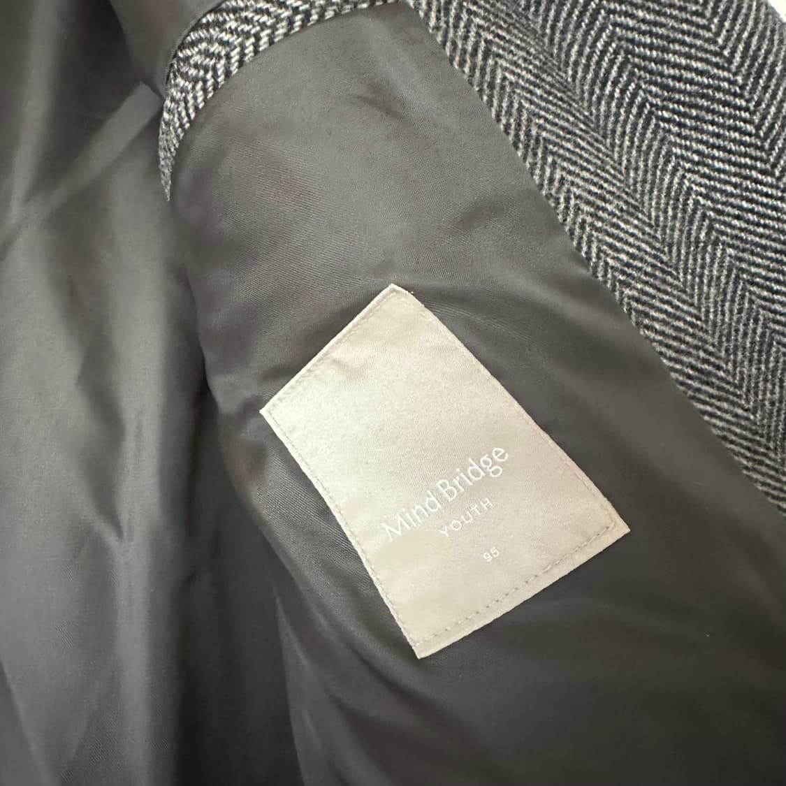 95 마인드브릿지 헤링본 코트 상품이미지3