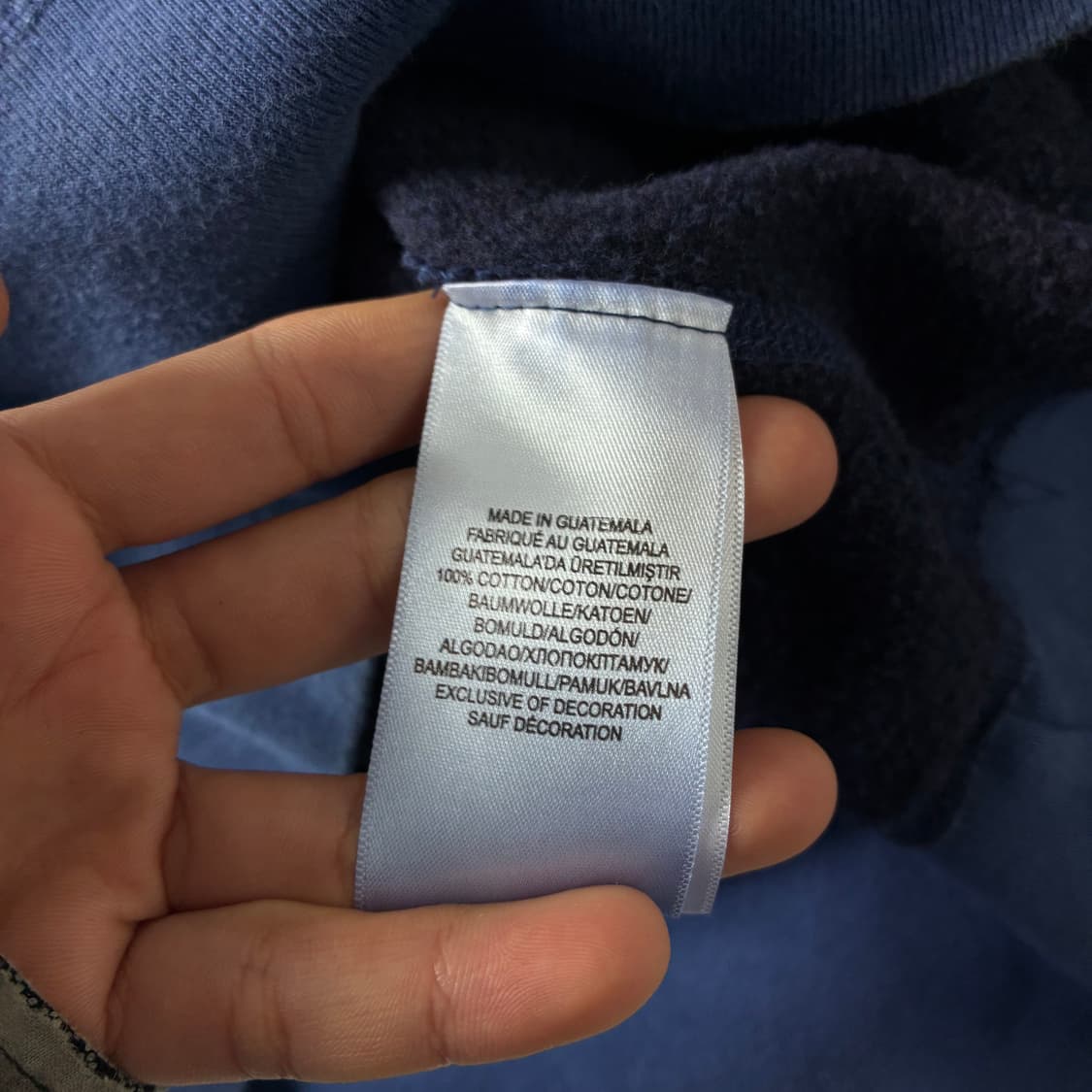 Polo  폴로 랄프로렌 자수 코튼 블루 후드티  상품이미지5