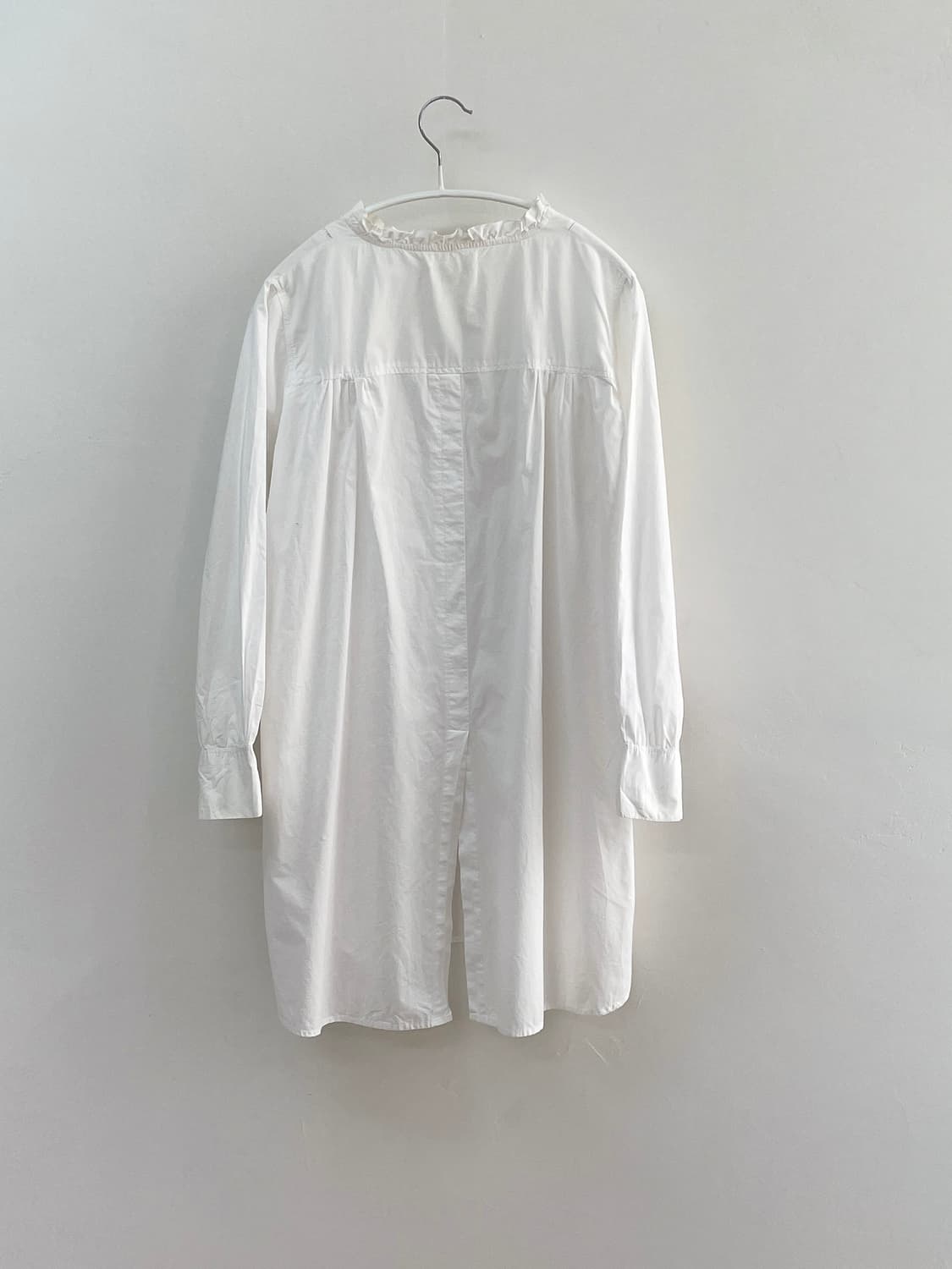 일본 빈티지 코튼 화이트 블라우스 상품이미지3