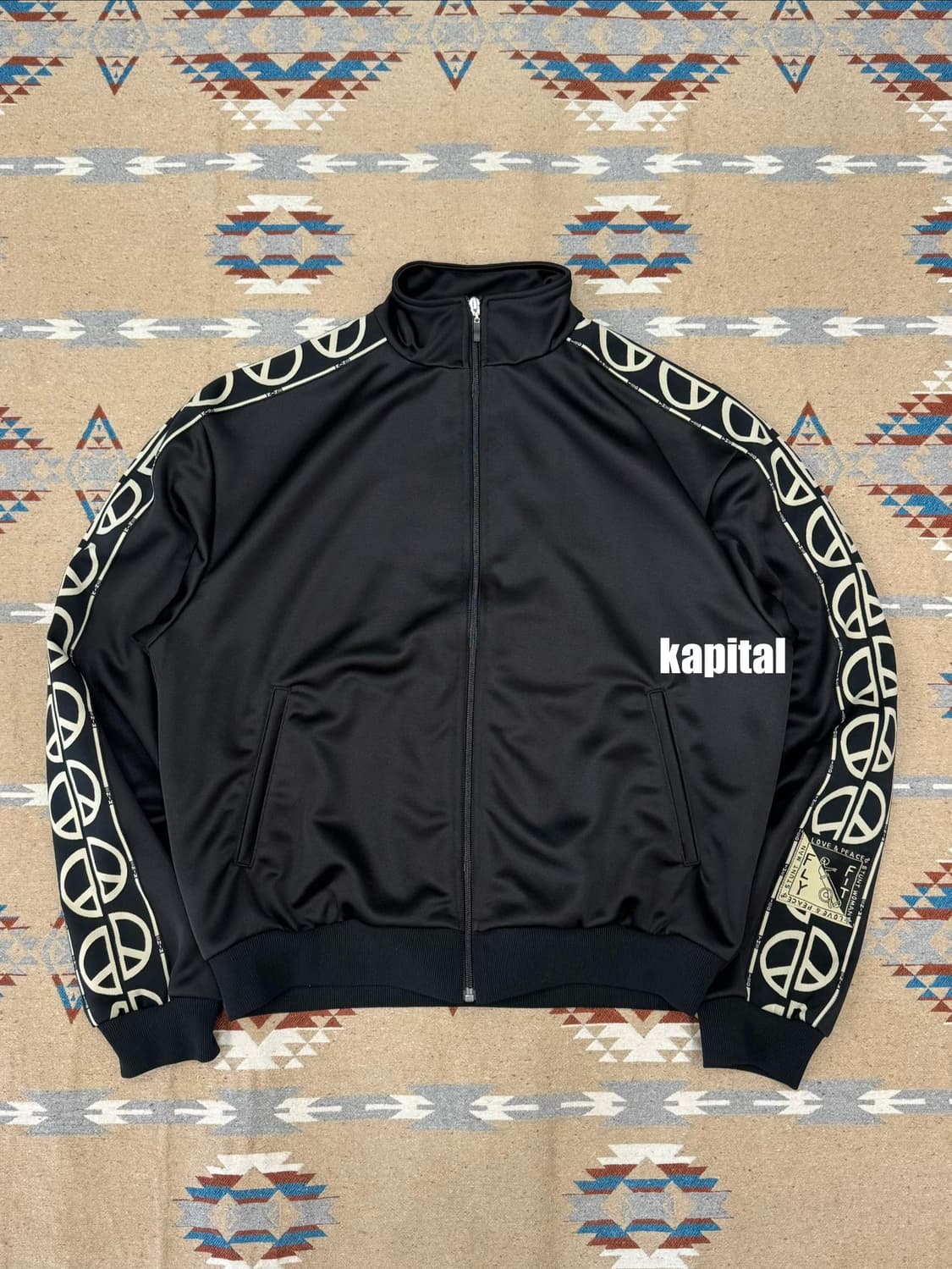 [4][XL] 캐피탈 스무스 저지 TH.D.D. 트랙 자켓 블랙 상품이미지1