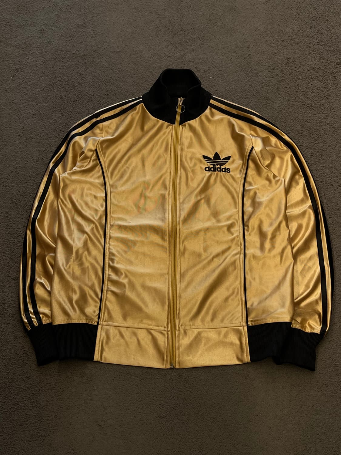 아디다스 빈티지 빅로고 유로파 대장 골드 져지 처분  상품이미지1