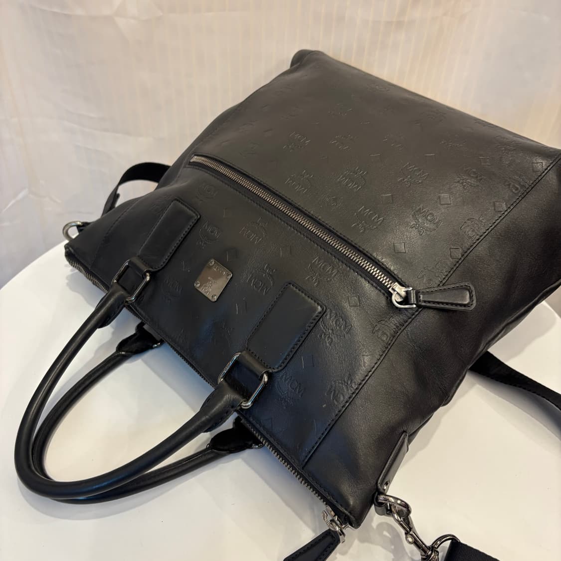 정품 MCM 남성 가죽 토트 크로스백     상품이미지7