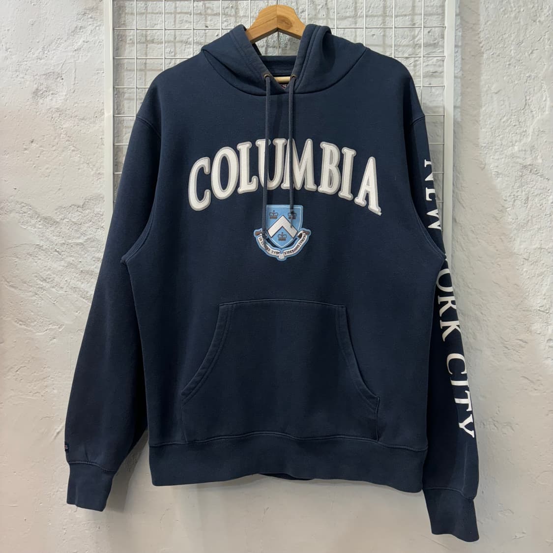 잔스포츠 빈티지 컬럼비아 대학 네이비 후드티 M 상품이미지1