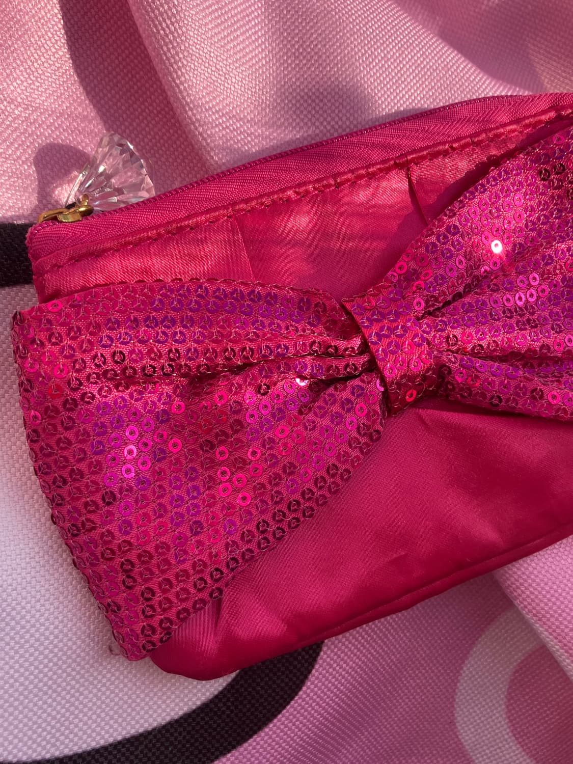 jpn 스팽글 리본 파우치 상품이미지2