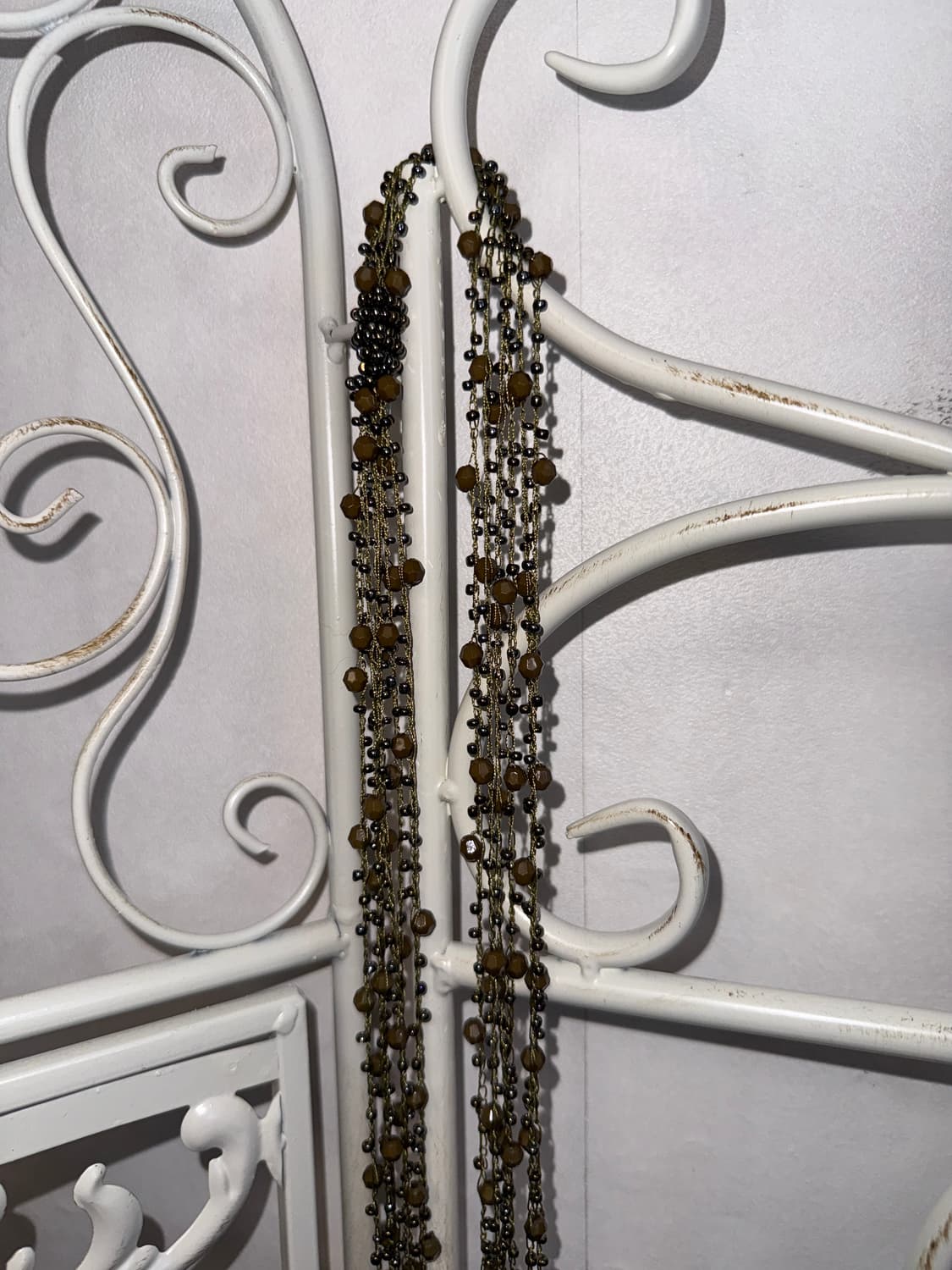 Khaki brown bohemian beads long 목걸이  상품이미지2