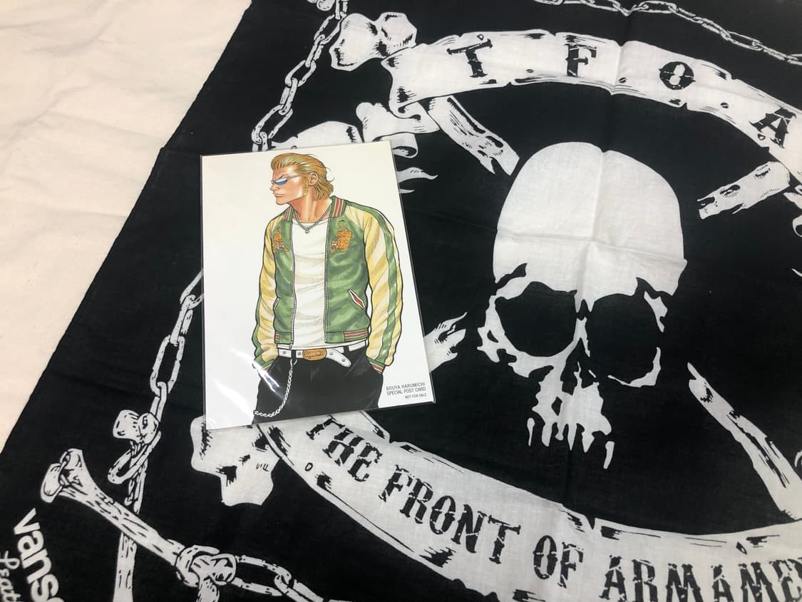 밴슨 X 스컬 웍스 X 잭 로즈 크로우즈  무장전선 스컬 반다나 상품이미지3