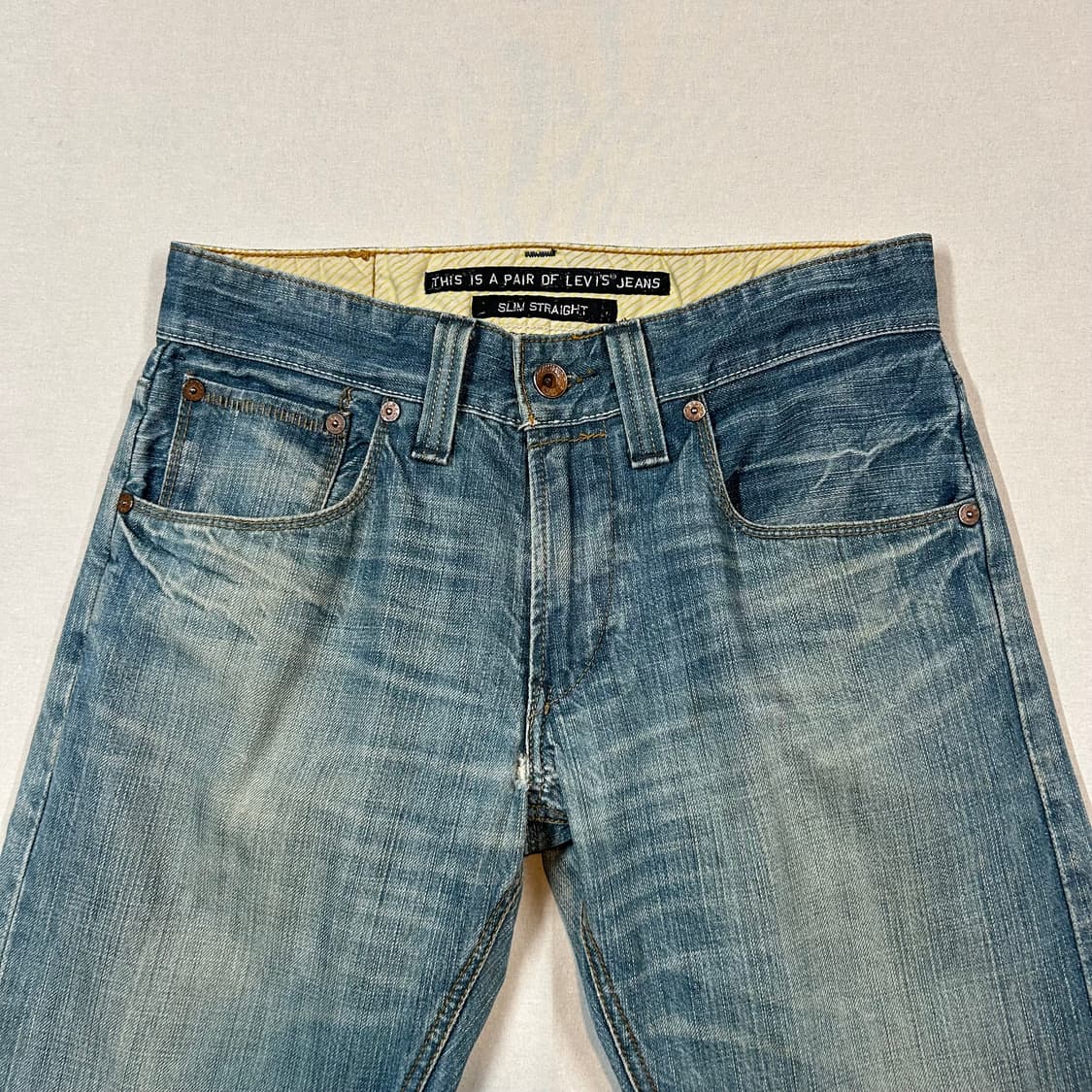 32inch) 리바이스 701 슬림 스트레이트 데님 청바지 상품이미지7