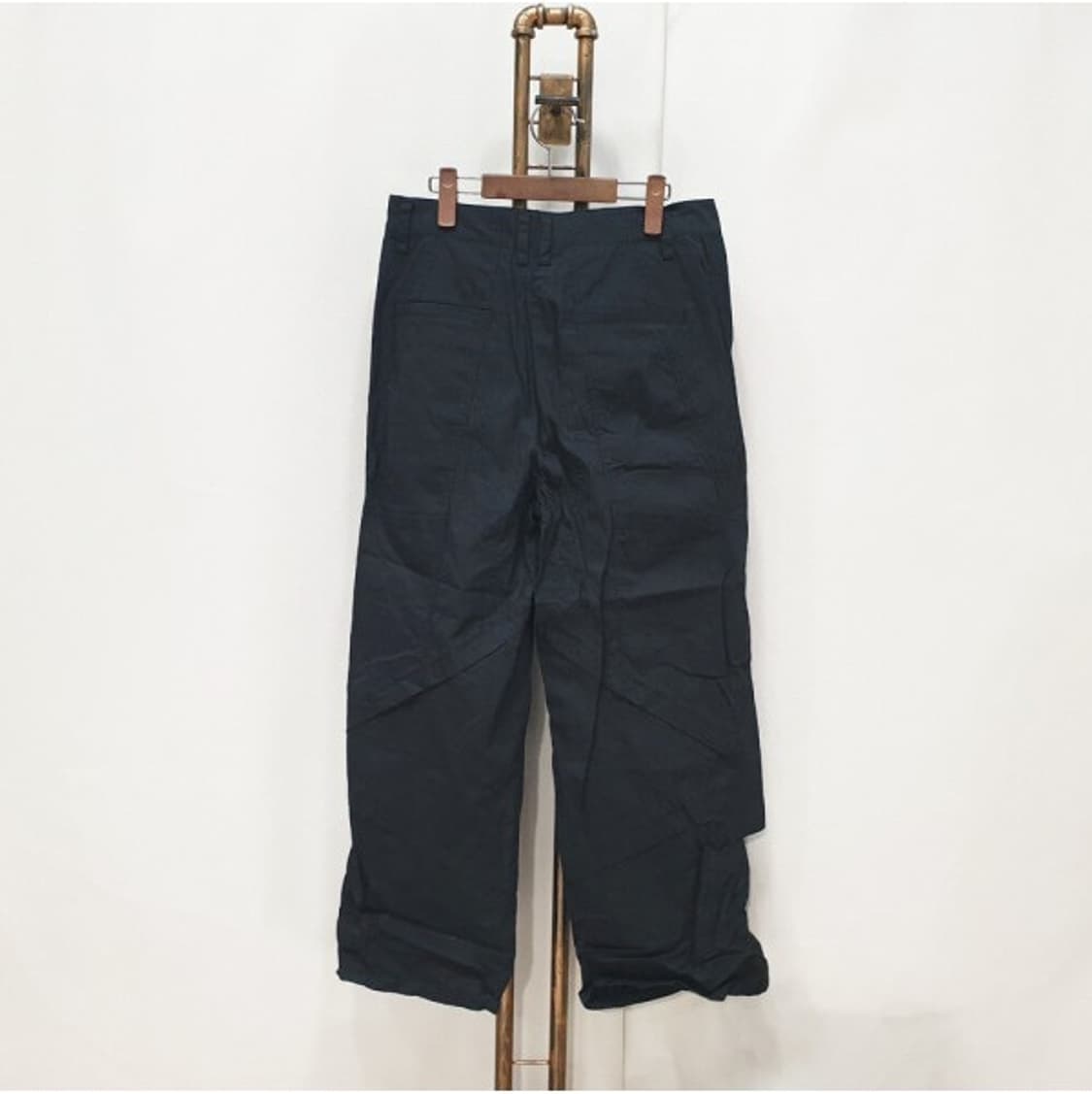 노메뉴얼 피그먼트 블랙 와이드핏 바지 상품이미지3