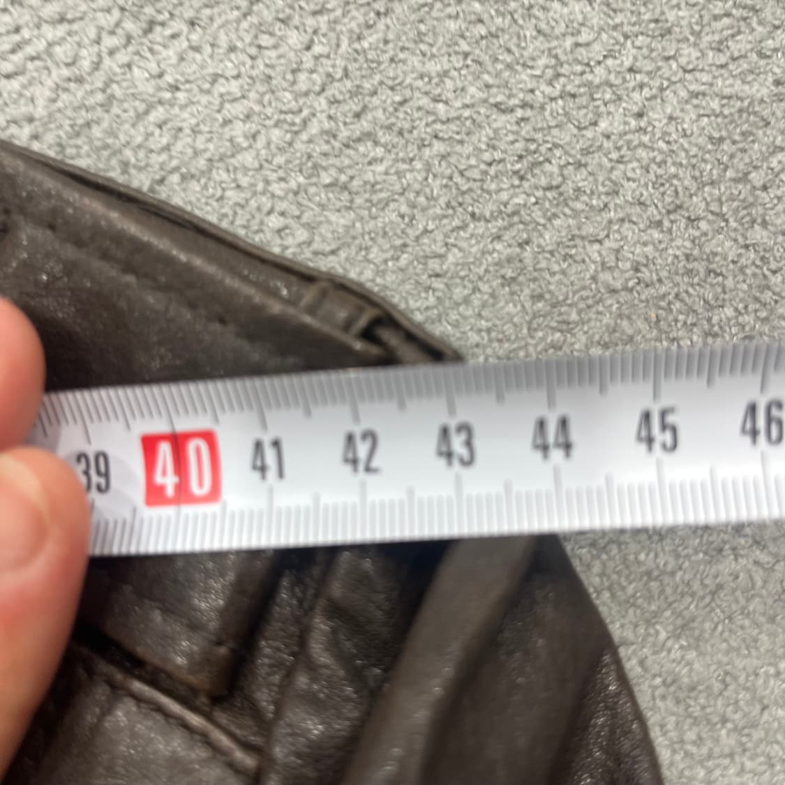 빈티지 양가죽 바이커 레더 블루종 자켓 상품이미지8