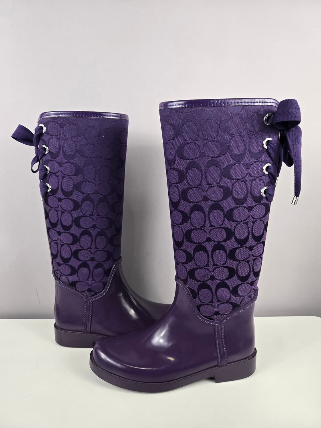 COACH 코치 레인 부츠 장화 8B 245-250 신발 정품 상품이미지1