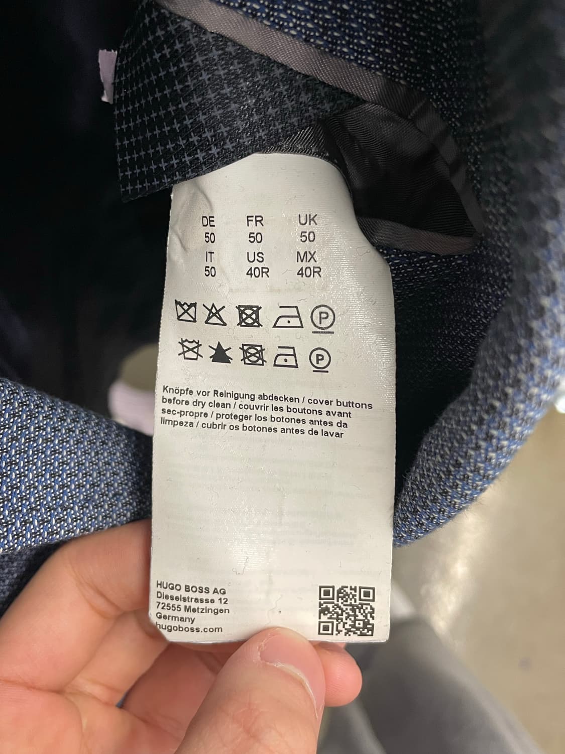 HUGO BOSS 휴고보스 행거치프 자켓 US 40R (한국사이즈 100 상품이미지9