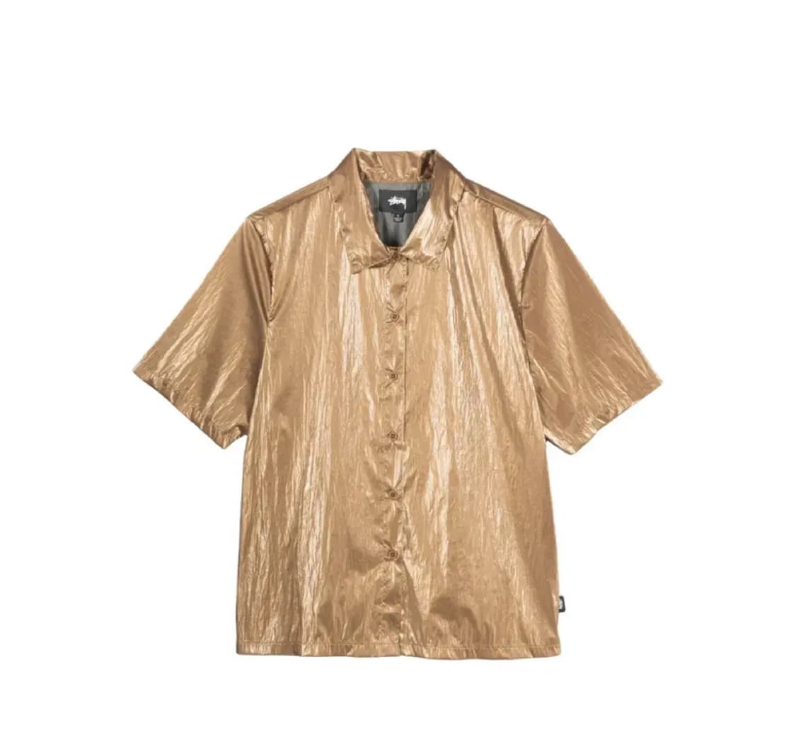 Stussy Shiny Button Down Bronze 상품이미지2