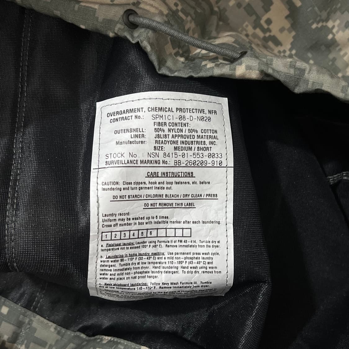 [100] 미군 acu 숏후드자켓 상품이미지3