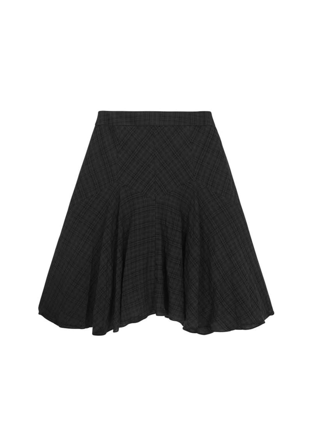 ASON LONDON CHECK MIDI SKIRT / BLACK 상품이미지2