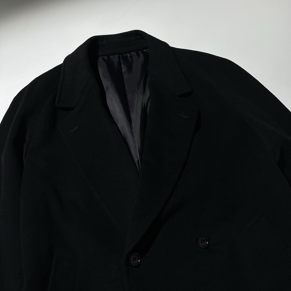 나자레노 가브리엘리 캐시미어 100% 더블 코트 블랙 상품이미지3
