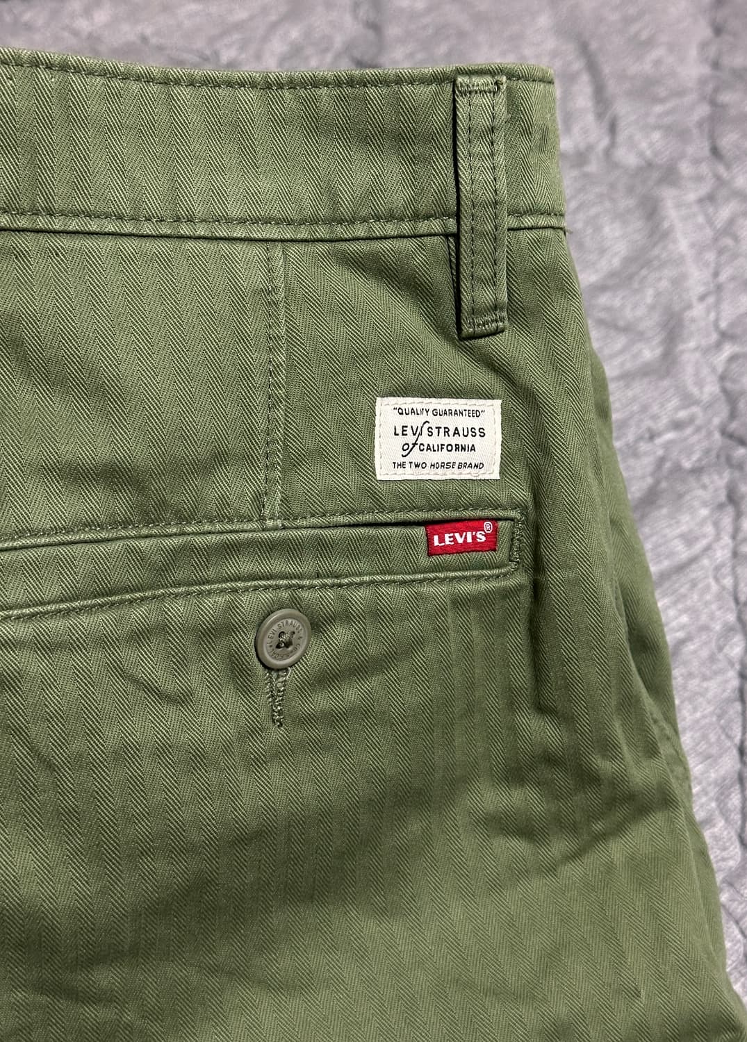 [32x32] 리바이스 XX 치노 루즈 스트레이트 팬츠 카키 면 바지 상품이미지2