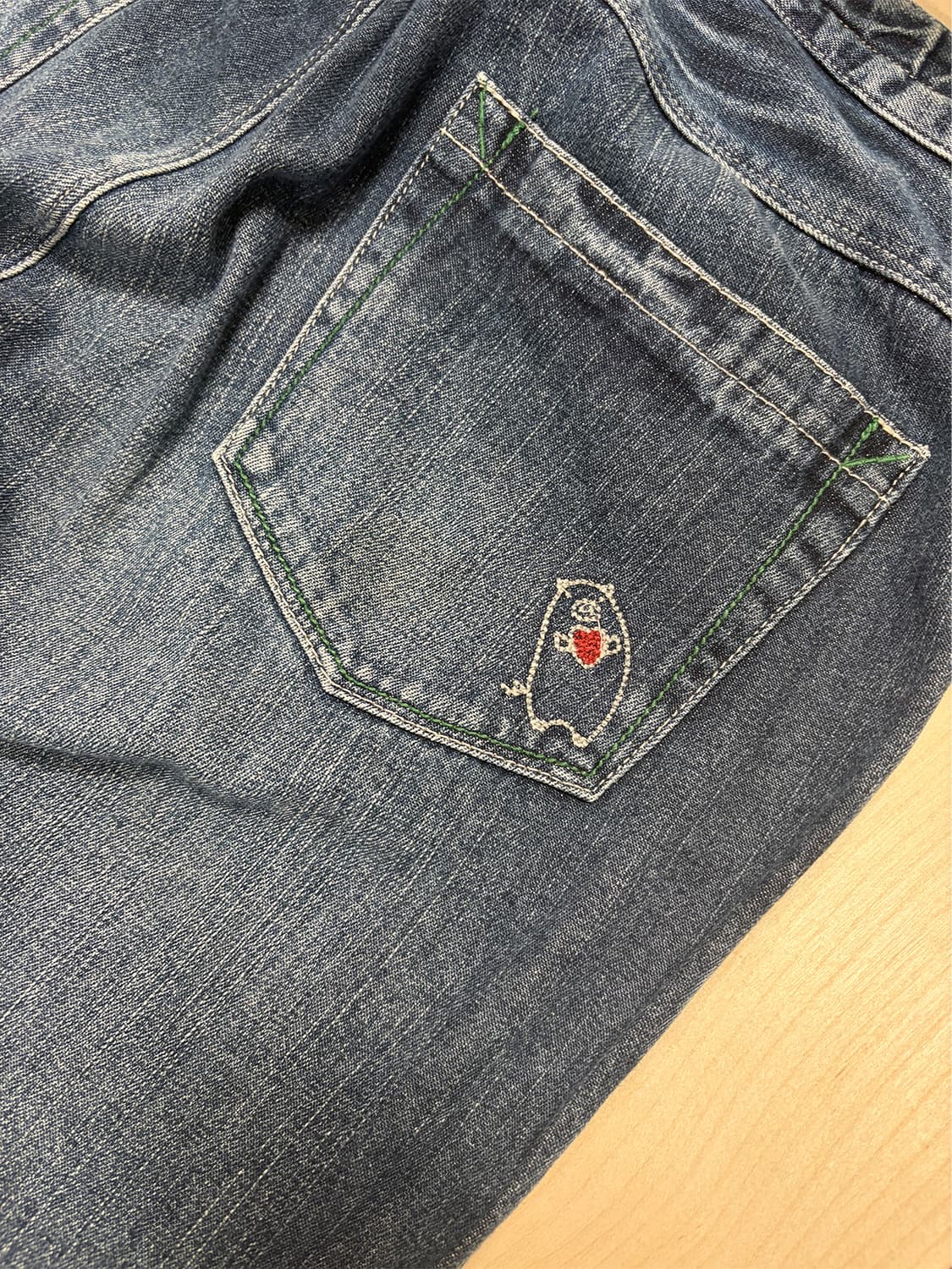 빈티지 플라워 패턴 데님 팬츠 상품이미지7