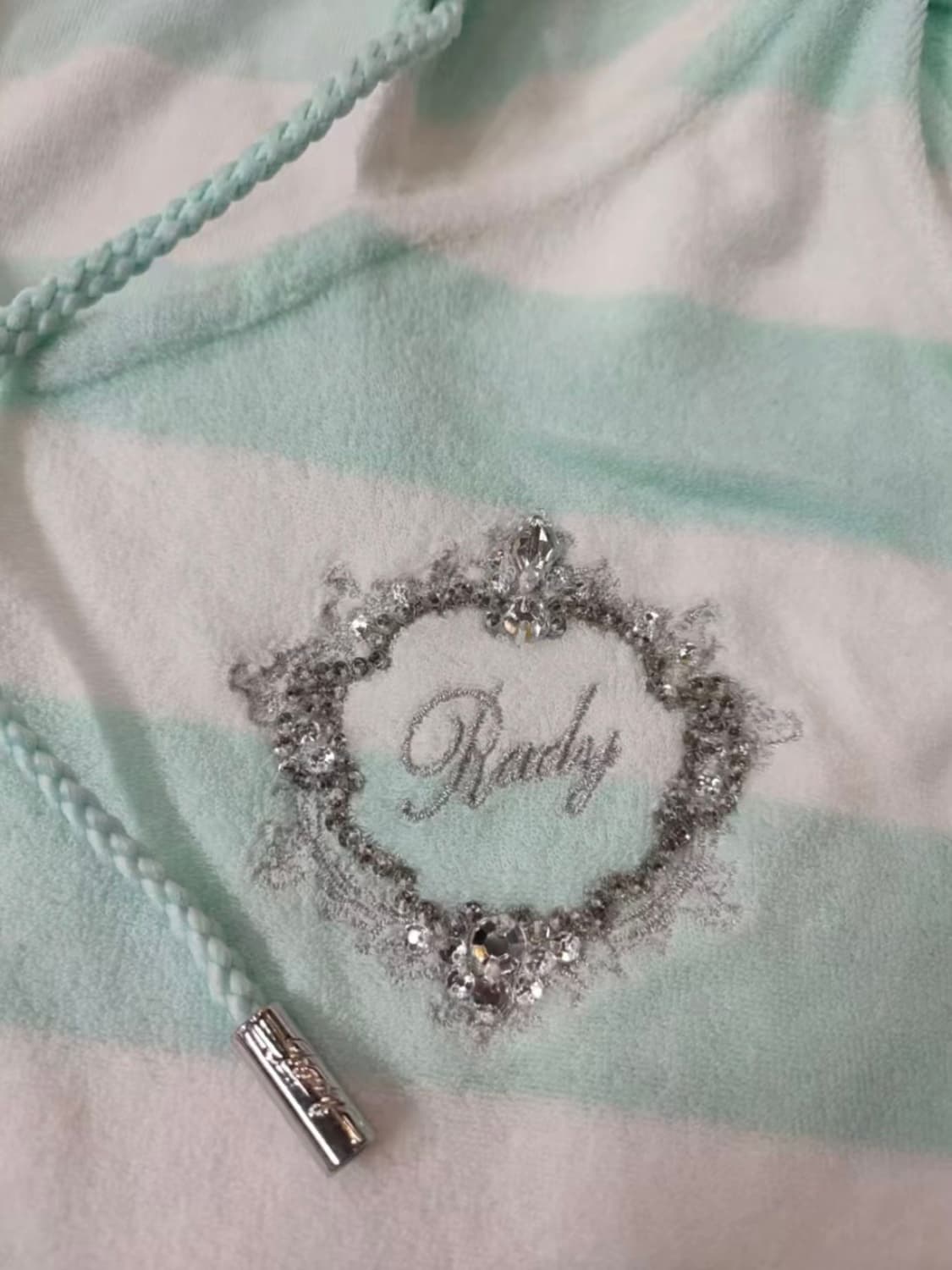 rady 민트 스트라이프 후드 셋업 상품이미지2