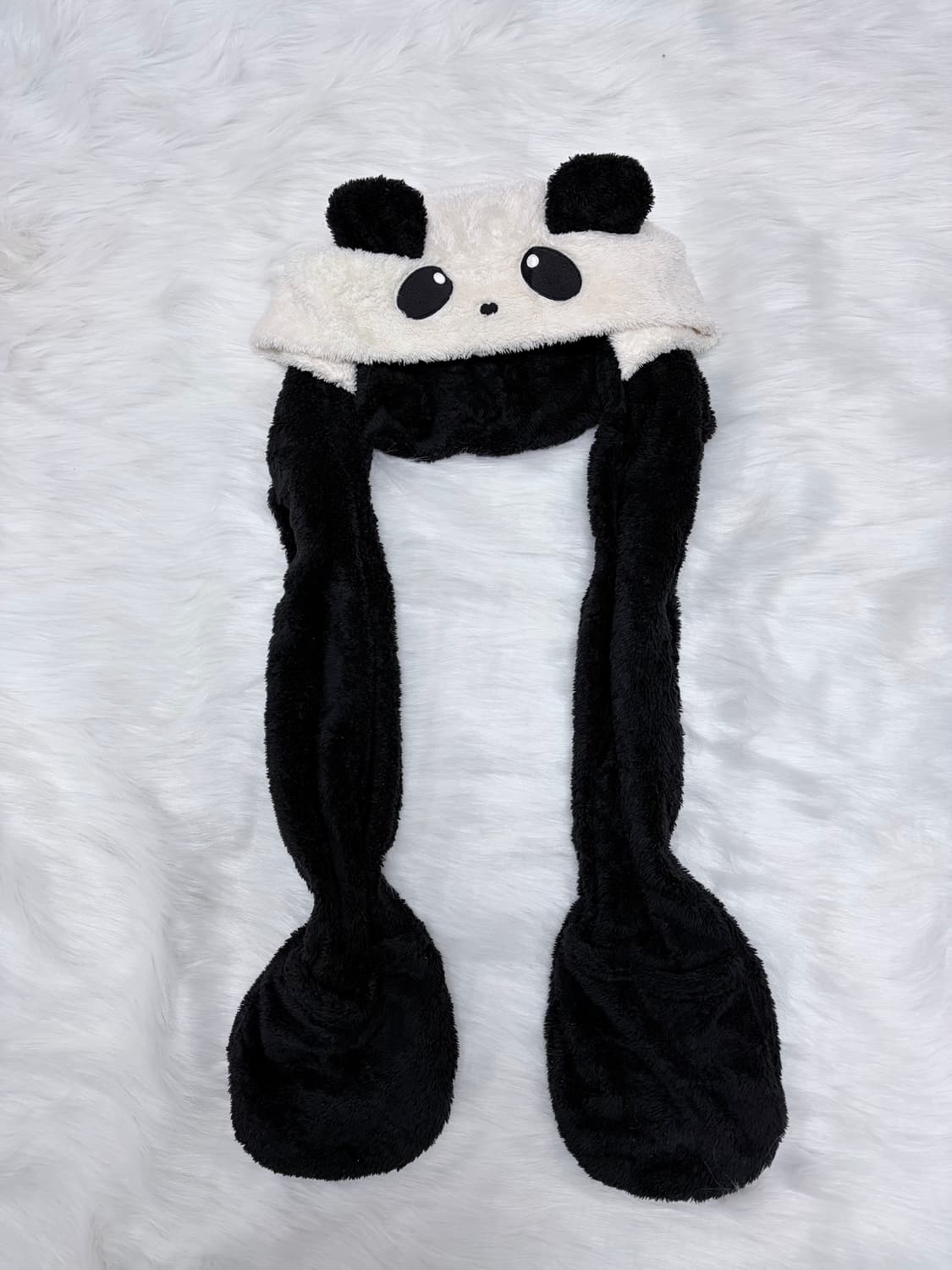 팬더 털모자 갸루 포켓  상품이미지1